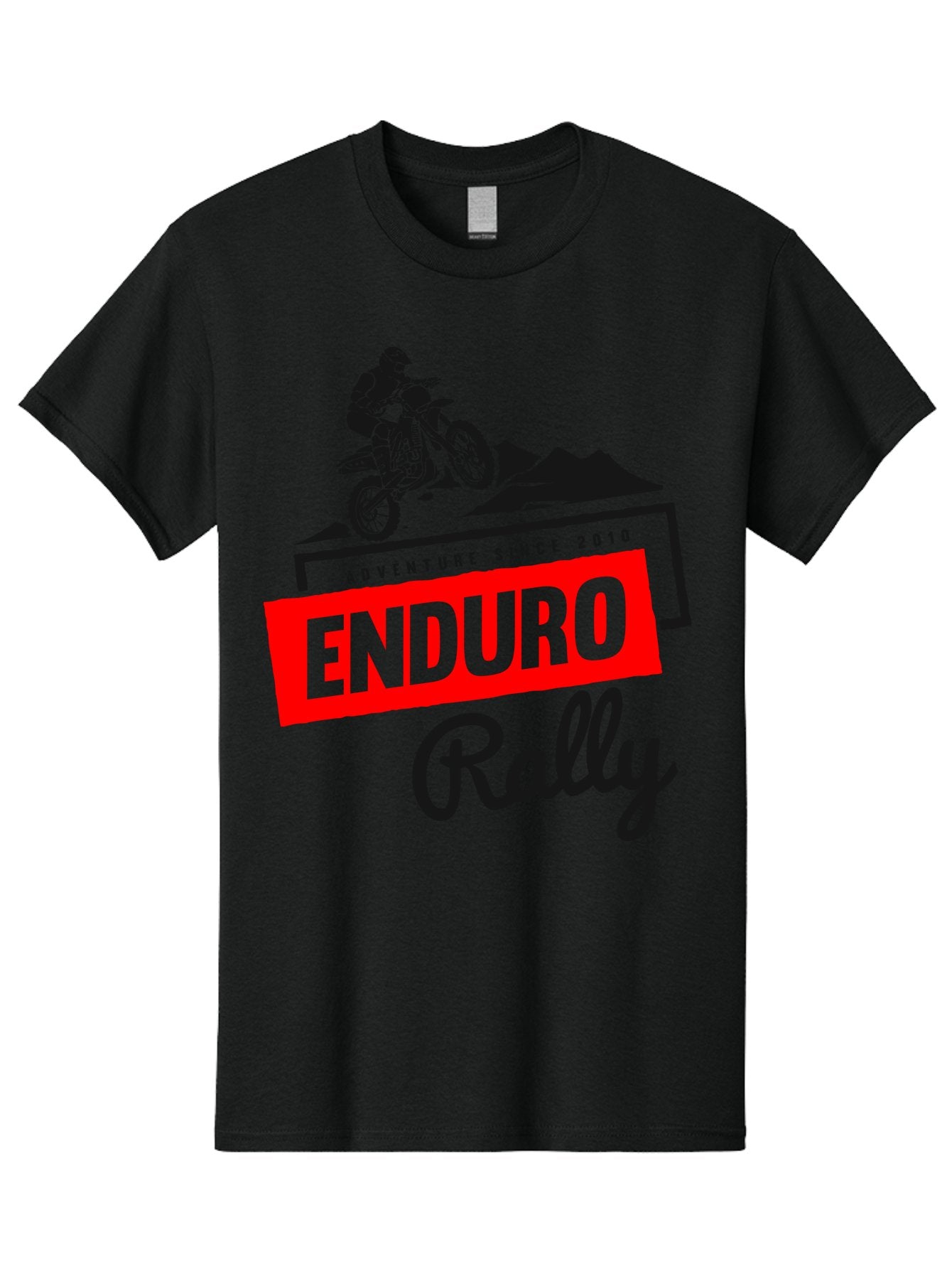 Enduro Rally Men'S Graphic Tee, 100% Cotton, Comfortable Casual Summer Wear, Machine Washable, Enduro Rally, Off-Road Adventure, Dirt Biking, Motorsports Event, Extreme Sports, Adventure Since 2010 Aae260 6