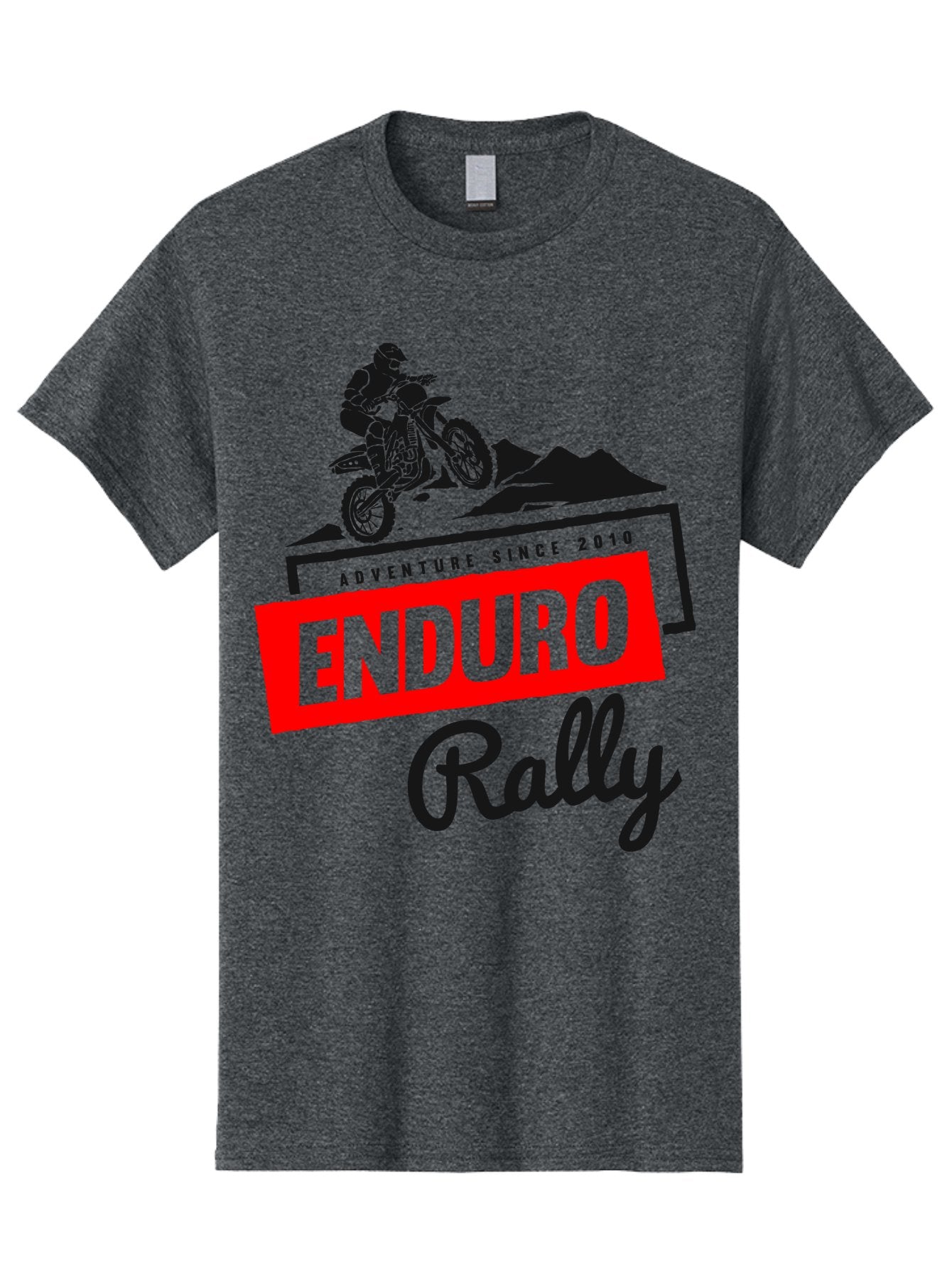 Enduro Rally Men'S Graphic Tee, 100% Cotton, Comfortable Casual Summer Wear, Machine Washable, Enduro Rally, Off-Road Adventure, Dirt Biking, Motorsports Event, Extreme Sports, Adventure Since 2010 Aae260 13