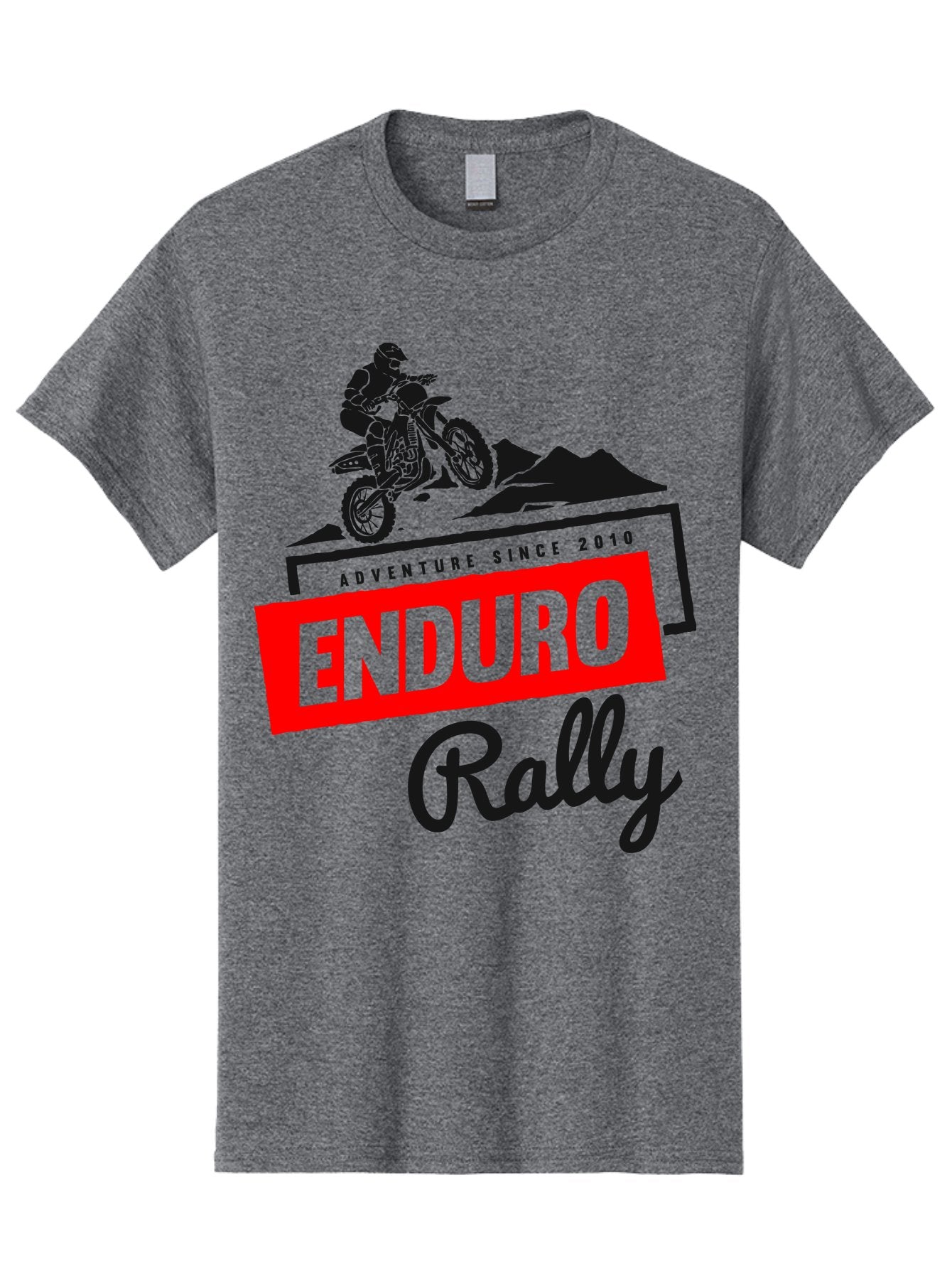 Enduro Rally Men'S Graphic Tee, 100% Cotton, Comfortable Casual Summer Wear, Machine Washable, Enduro Rally, Off-Road Adventure, Dirt Biking, Motorsports Event, Extreme Sports, Adventure Since 2010 Aae260 14