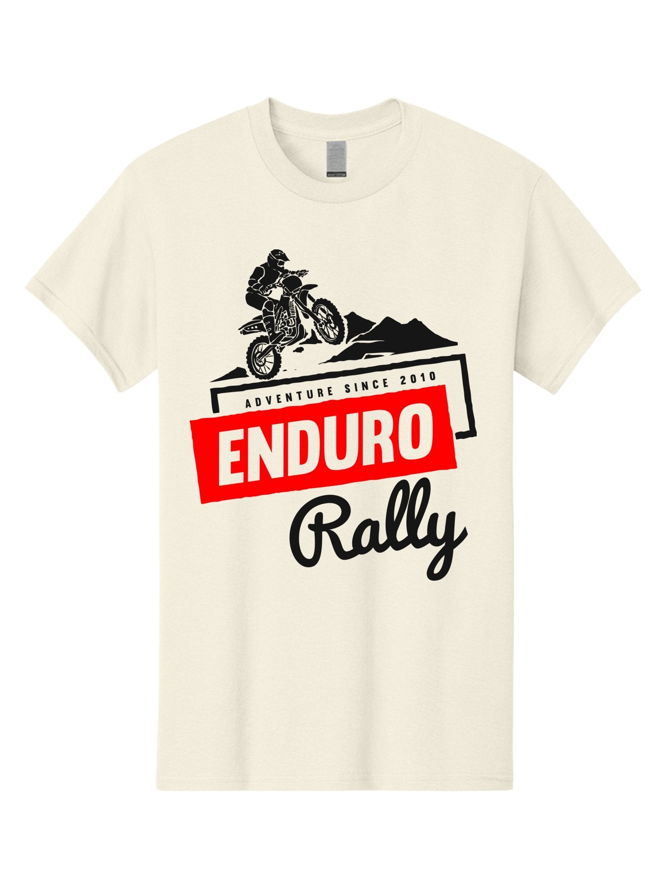 Enduro Rally Men'S Graphic Tee, 100% Cotton, Comfortable Casual Summer Wear, Machine Washable, Enduro Rally, Off-Road Adventure, Dirt Biking, Motorsports Event, Extreme Sports, Adventure Since 2010 Aae260 10