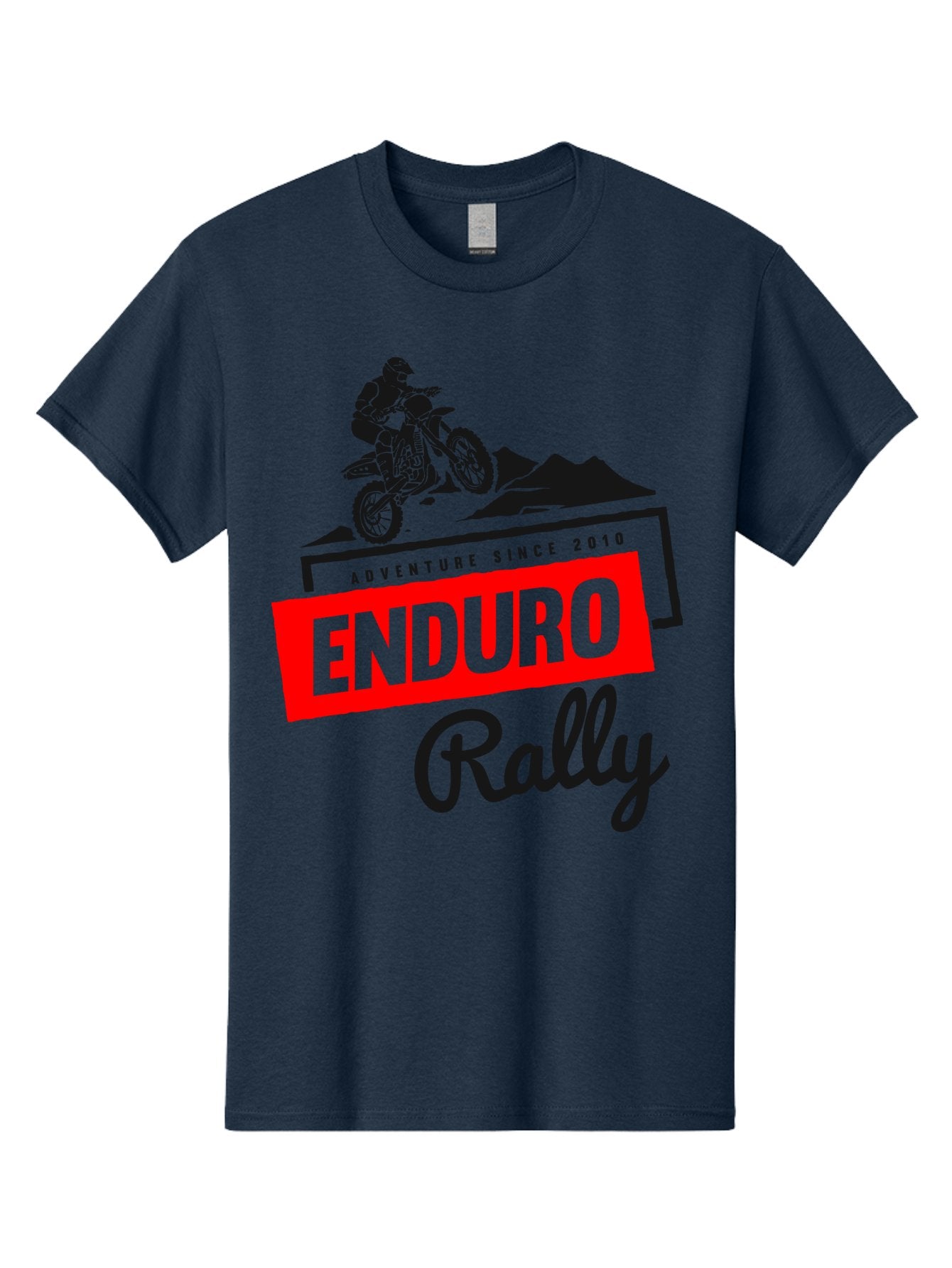 Enduro Rally Men'S Graphic Tee, 100% Cotton, Comfortable Casual Summer Wear, Machine Washable, Enduro Rally, Off-Road Adventure, Dirt Biking, Motorsports Event, Extreme Sports, Adventure Since 2010 Aae260 15