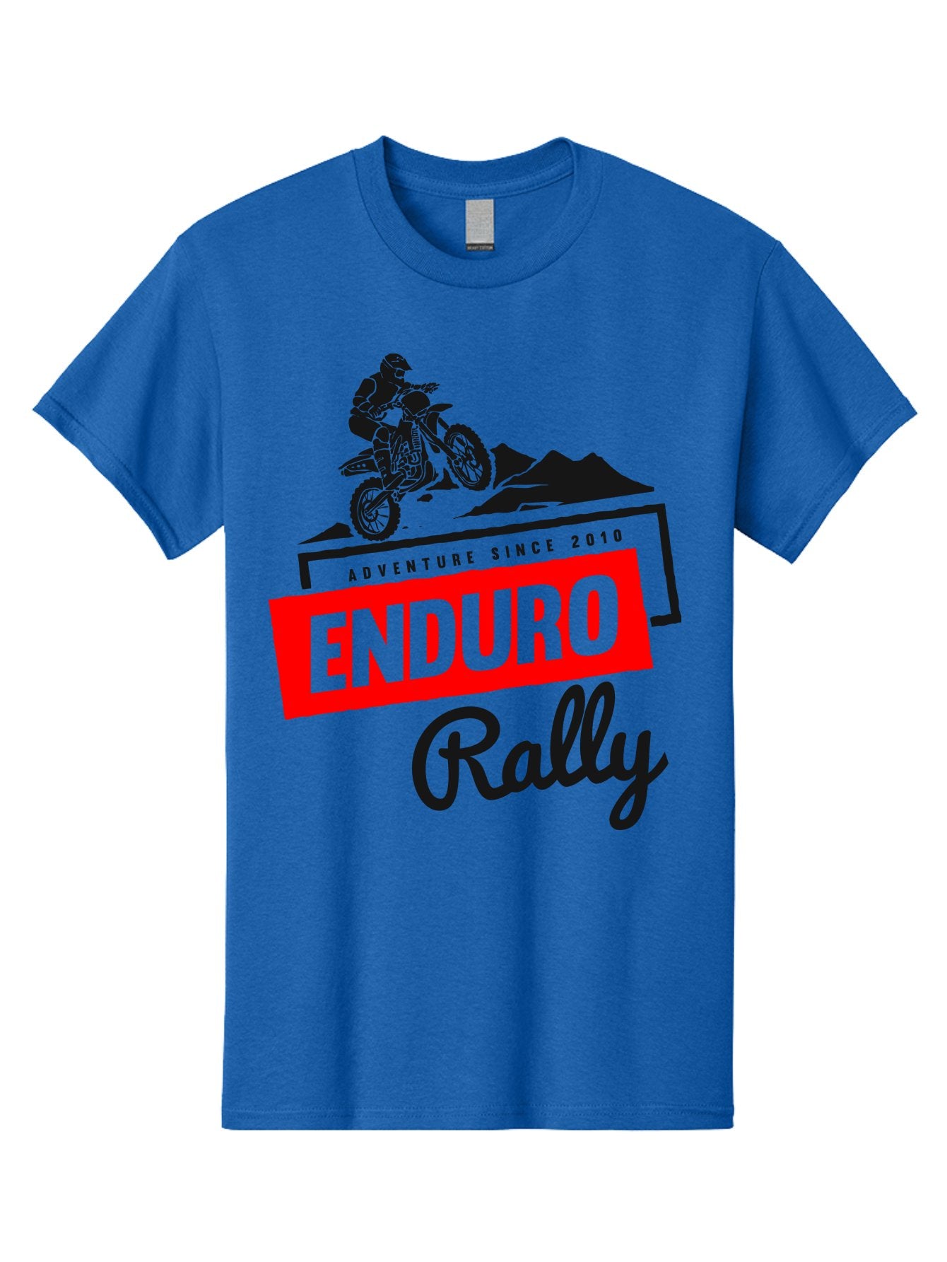 Enduro Rally Men'S Graphic Tee, 100% Cotton, Comfortable Casual Summer Wear, Machine Washable, Enduro Rally, Off-Road Adventure, Dirt Biking, Motorsports Event, Extreme Sports, Adventure Since 2010 Aae260 5