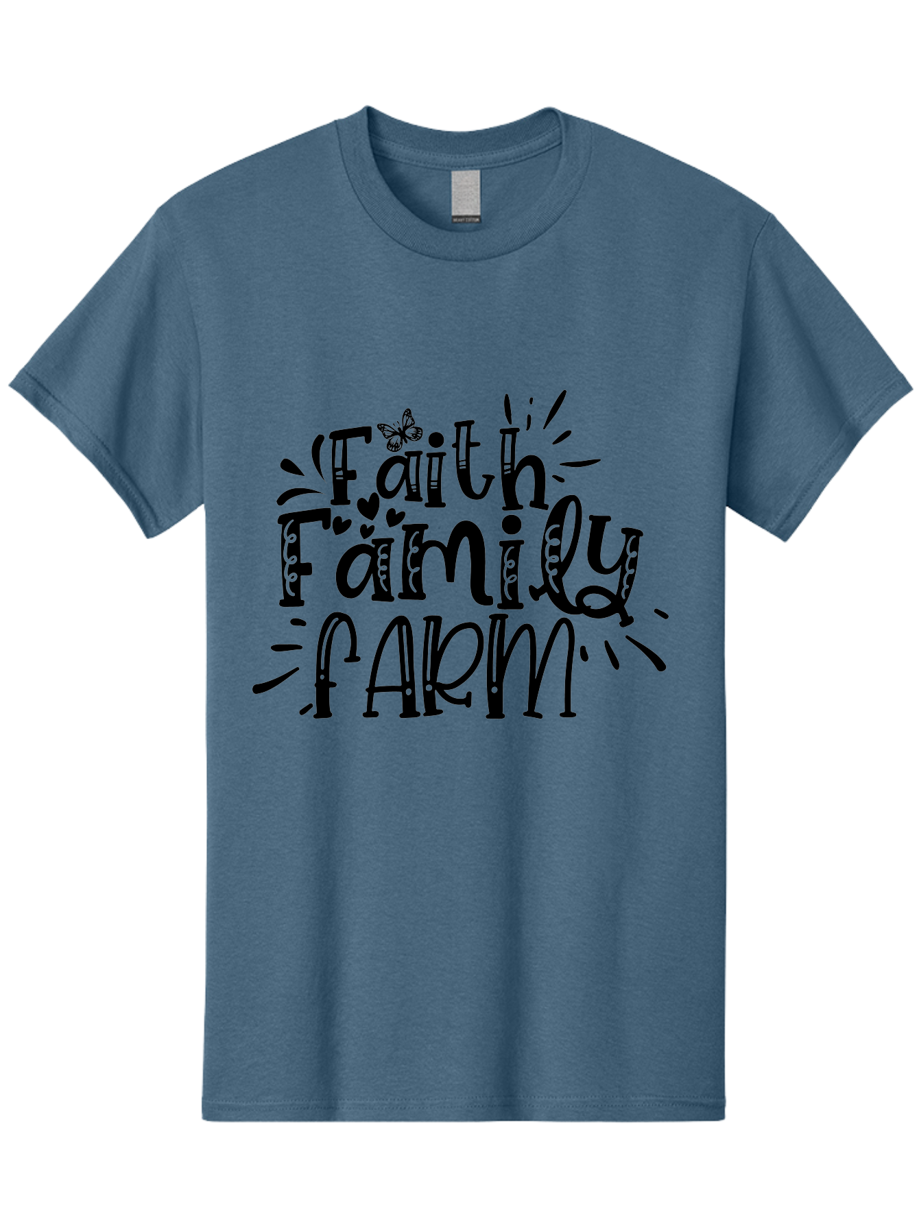 Faith Family Farm Men'S Graphic Tee, 100% Cotton, Comfortable Casual Summer Wear, Machine Washable, Faith, Family, Farm, Rural Life, Farmhouse Style, Farm Fresh, Country Living, Agricultural Values, Inspirational Quotes, Rustic Charm Aae271 29