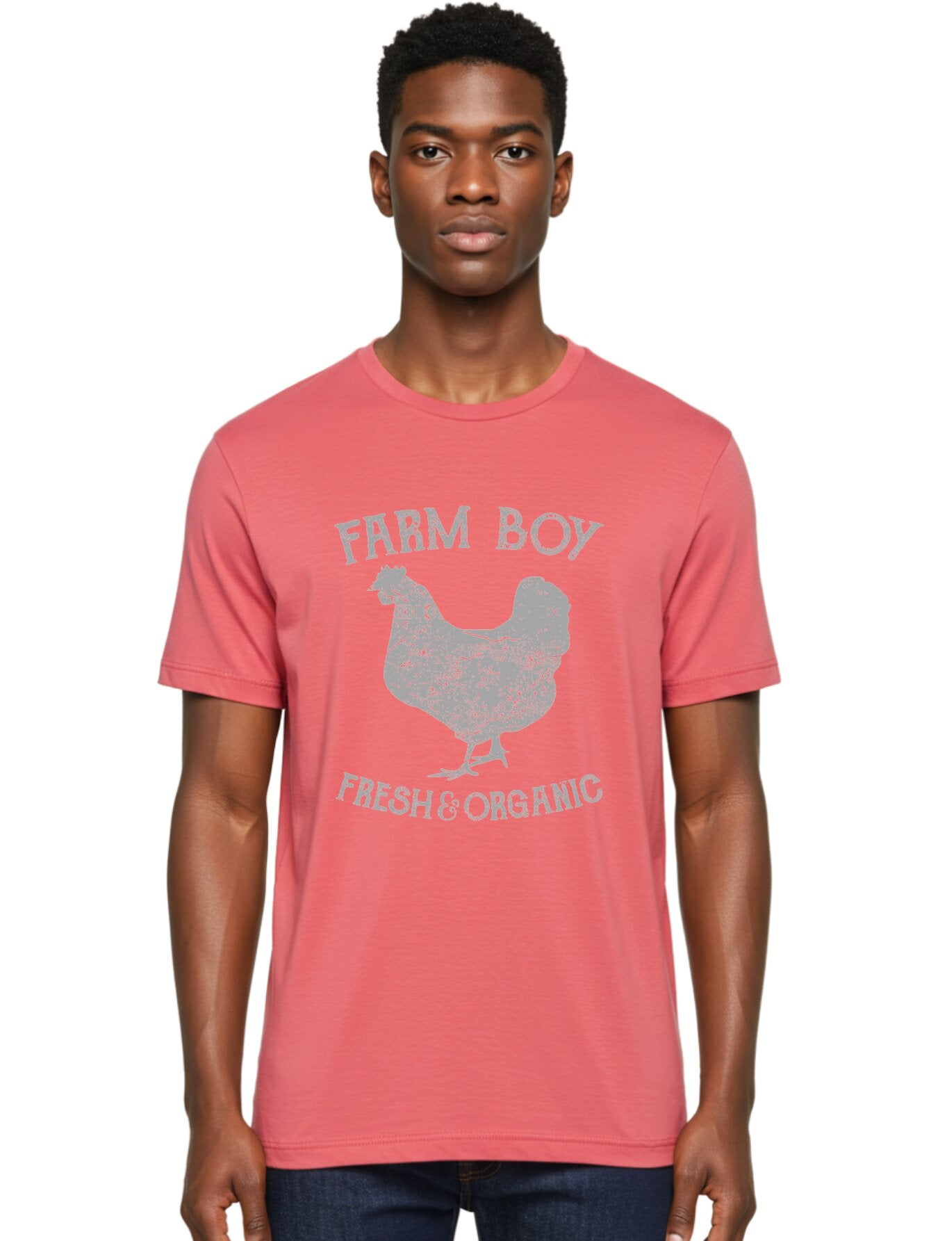 Farm Boy 2 -Men Men'S Graphic Tee, 100% Cotton, Comfortable Casual Summer Wear, Machine Washable, Farm Fresh Eggs, Organic Chicken, Farm Boy, Farm Fresh Produce, Free Range Chicken, Organic Farming, Farm To Table Aae277 21