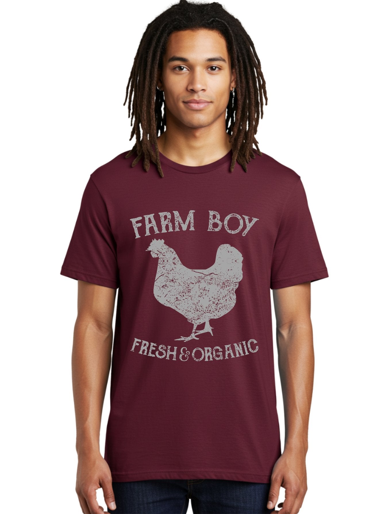 Farm Boy 2 -Men Men'S Graphic Tee, 100% Cotton, Comfortable Casual Summer Wear, Machine Washable, Farm Fresh Eggs, Organic Chicken, Farm Boy, Farm Fresh Produce, Free Range Chicken, Organic Farming, Farm To Table Aae277 26