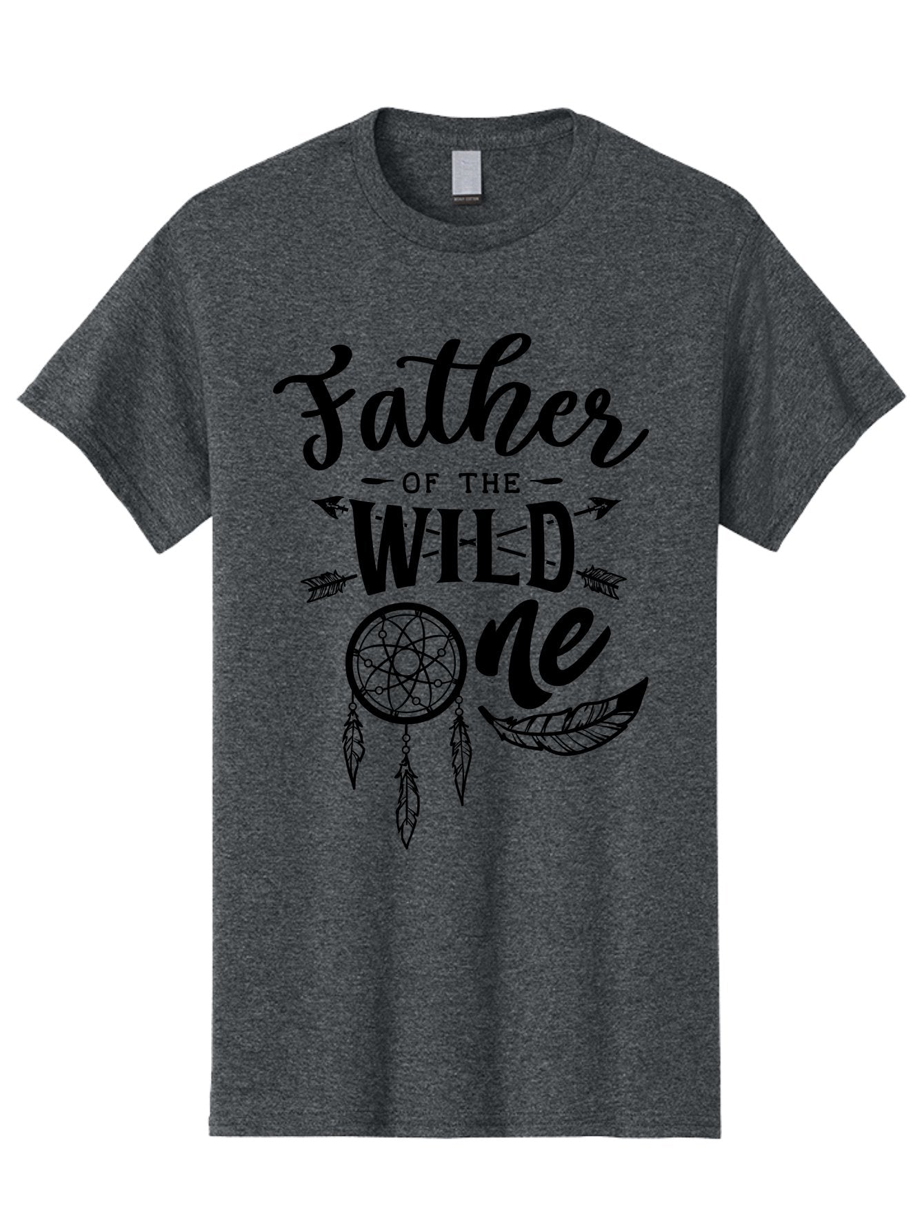 Father Of The Wild One Men'S Graphic Tee, 100% Cotton, Comfortable Casual Summer Wear, Machine Washable, Father'S Day Gift, Wild Child, Dreamcatcher, Bohemian Style, Tribal Design, Feathers, Arrows, Father Of The Wild One Aae279 13