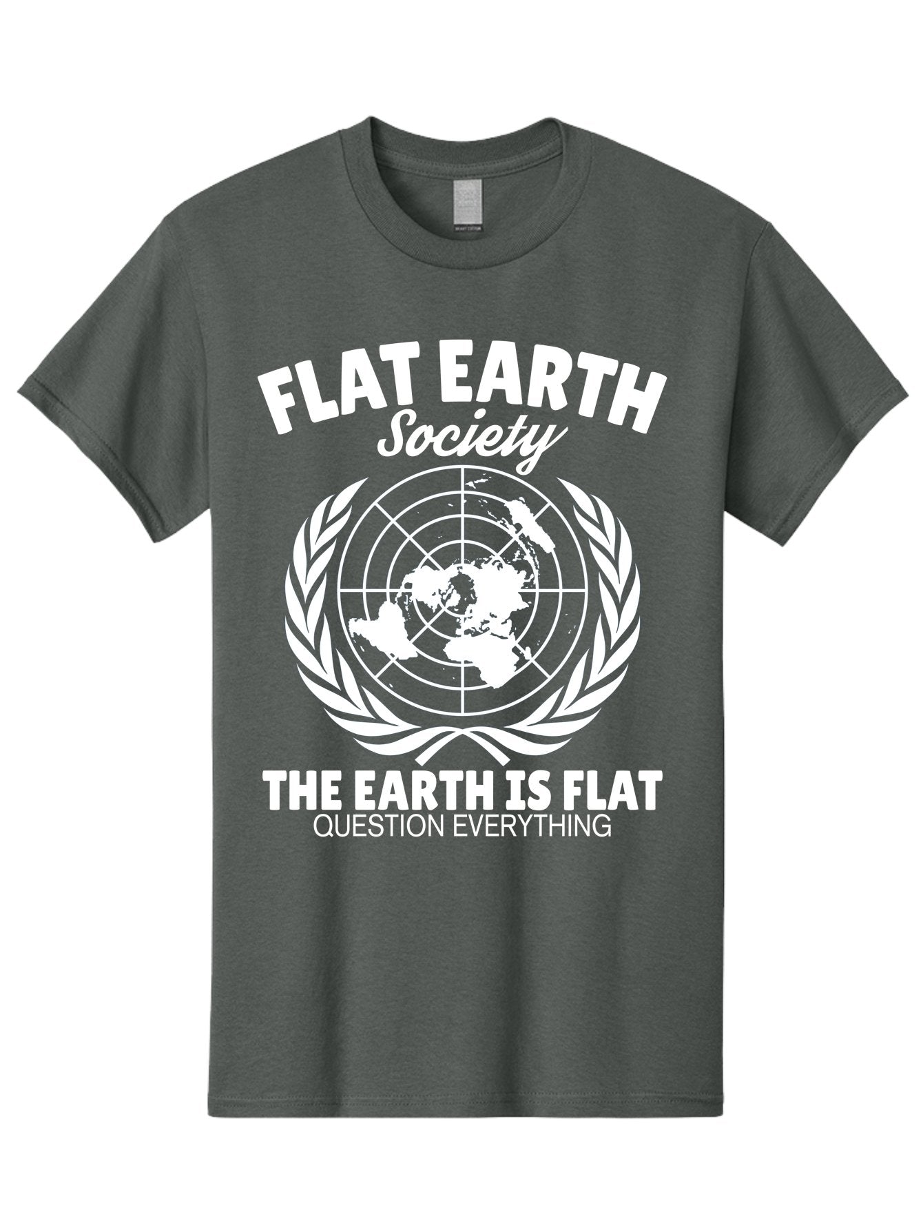 Flat Earth Society -Men Men'S Graphic Tee, 100% Cotton, Comfortable Casual Summer Wear, Machine Washable, Flat Earth Theory, Conspiracy, Alternative Facts, Earth Is Flat, Question Everything Aae282 11