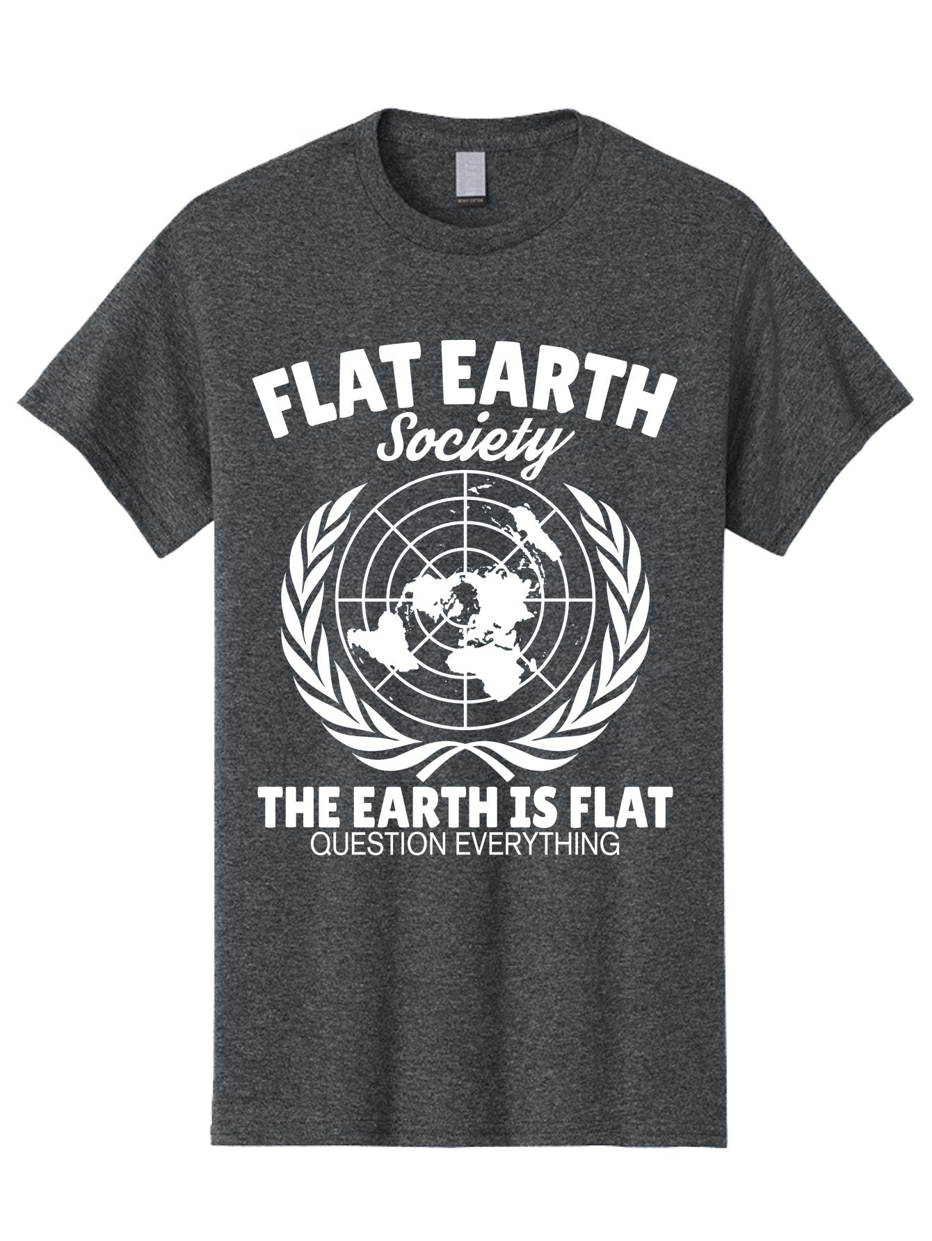 Flat Earth Society -Men Men'S Graphic Tee, 100% Cotton, Comfortable Casual Summer Wear, Machine Washable, Flat Earth Theory, Conspiracy, Alternative Facts, Earth Is Flat, Question Everything Aae282 14