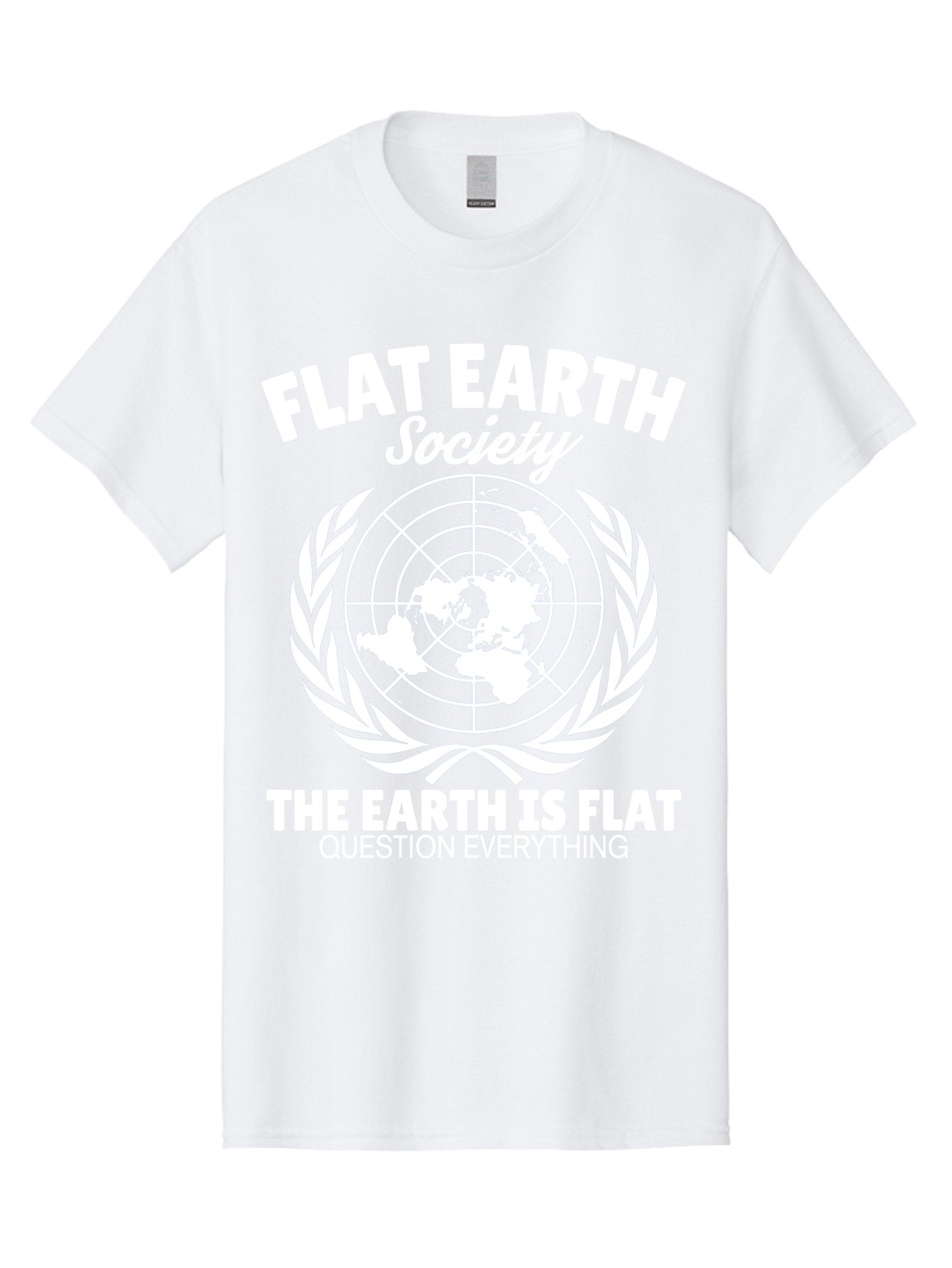 Flat Earth Society -Men Men'S Graphic Tee, 100% Cotton, Comfortable Casual Summer Wear, Machine Washable, Flat Earth Theory, Conspiracy, Alternative Facts, Earth Is Flat, Question Everything Aae282 8
