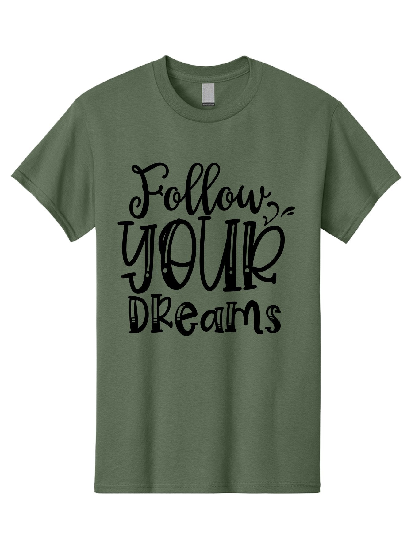 Follow Your Dreams Men'S Graphic Tee, 100% Cotton, Comfortable Casual Summer Wear, Machine Washable, Cowboy Hat, Inspirational Quote, Motivational Phrase, Never Give Up, Follow Your Dream, Saddle Up, Cowboy Culture, Western Lifestyle, Aae288 11