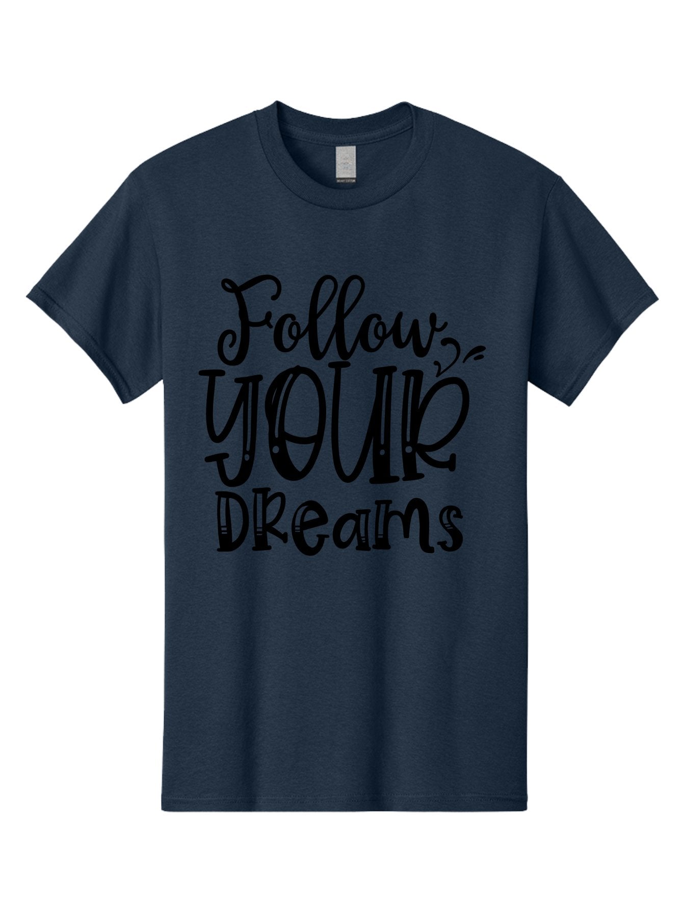 Follow Your Dreams Men'S Graphic Tee, 100% Cotton, Comfortable Casual Summer Wear, Machine Washable, Cowboy Hat, Inspirational Quote, Motivational Phrase, Never Give Up, Follow Your Dream, Saddle Up, Cowboy Culture, Western Lifestyle, Aae288 14