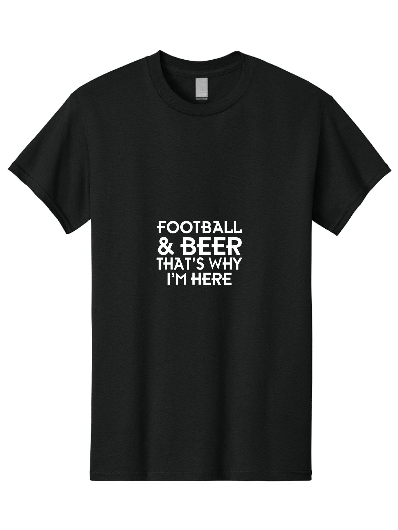 Football & Beer Men'S Graphic Tee, 100% Cotton, Comfortable Casual Summer Wear, Machine Washable, Football And Beer, Sports Fan, Beer Enthusiast, Game Day, Football Season, Beer Lover, Sports Culture, Tailgating Party Aae289 14