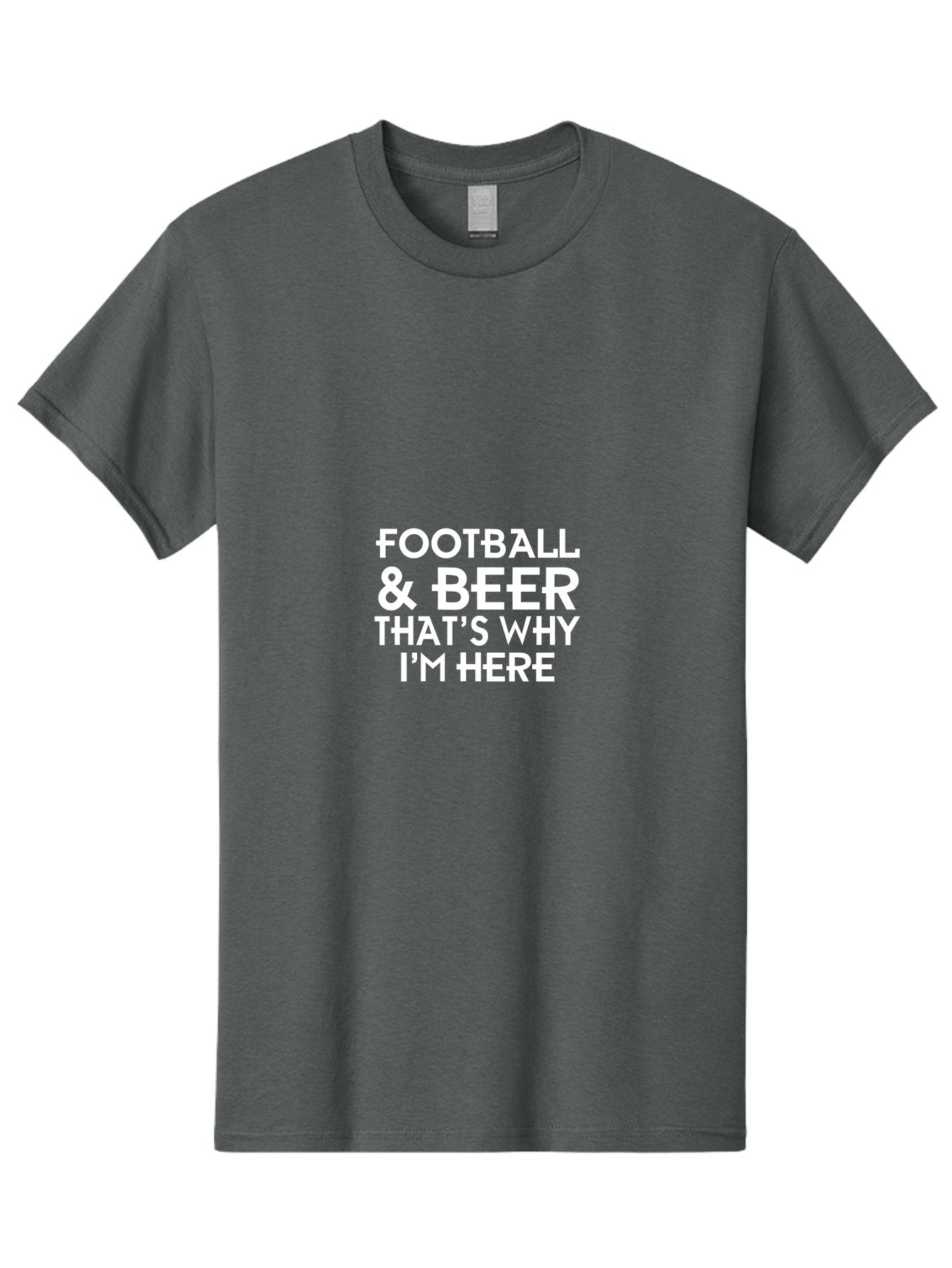 Football & Beer Men'S Graphic Tee, 100% Cotton, Comfortable Casual Summer Wear, Machine Washable, Football And Beer, Sports Fan, Beer Enthusiast, Game Day, Football Season, Beer Lover, Sports Culture, Tailgating Party Aae289 9