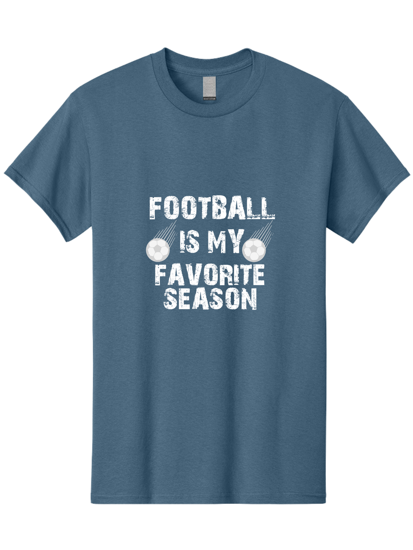 Football Is My Favorite Men'S Graphic Tee, 100% Cotton, Comfortable Casual Summer Wear, Machine Washable, Football, Favorite Season, Sports, Nfl, American Football, Football Text, Grid Graphic, Grunge, Sports Text, Game Day Aae290 29