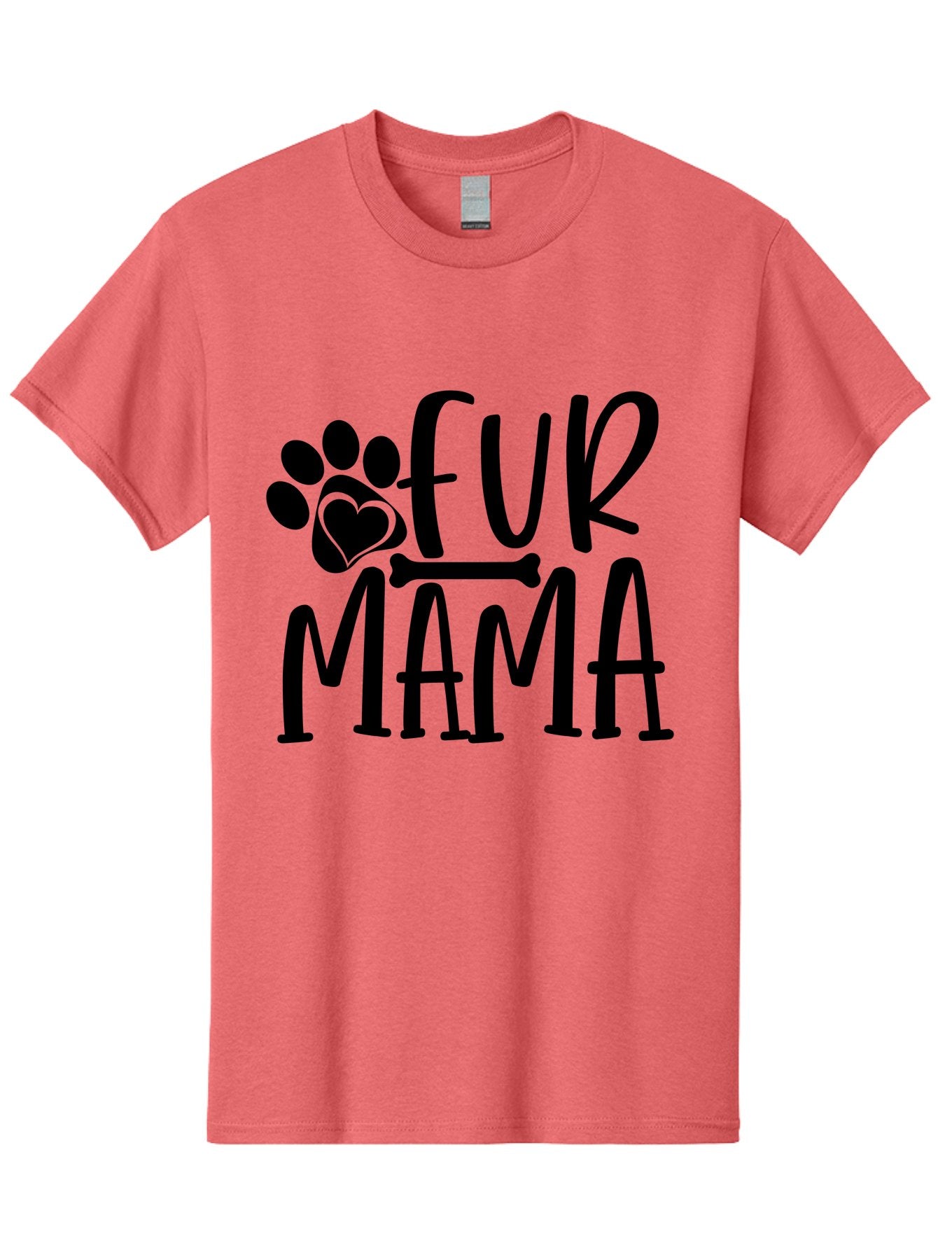 Fur Mama Men'S Graphic Tee, 100% Cotton, Comfortable Casual Summer Wear, Machine Washable, Fur Mama, Dog Mom, Pet Lovers, Dog Lovers, Animal Lovers, Dog Parents, Pet Parents, Dog Owners Aae297 3
