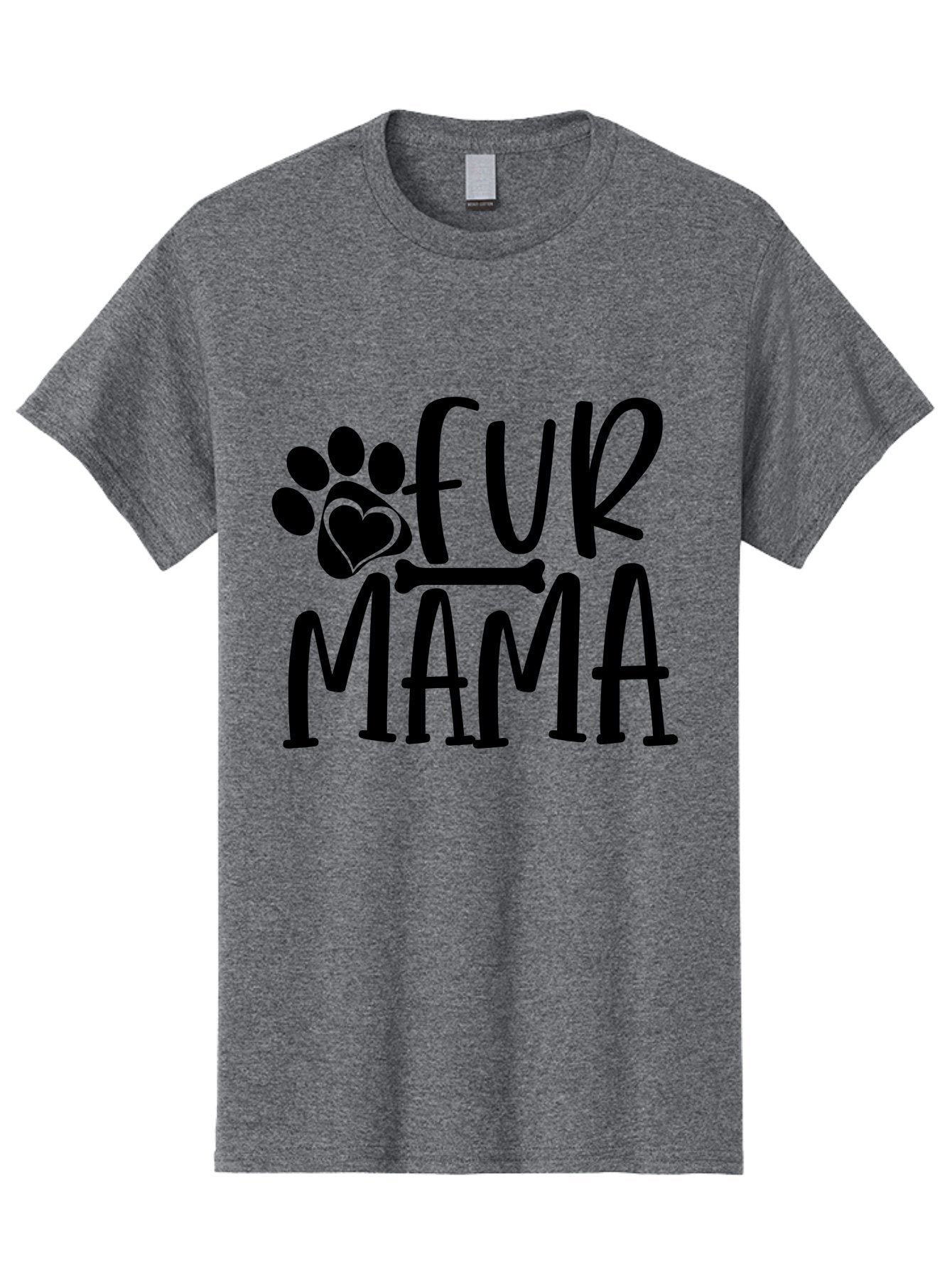 Fur Mama Men'S Graphic Tee, 100% Cotton, Comfortable Casual Summer Wear, Machine Washable, Fur Mama, Dog Mom, Pet Lovers, Dog Lovers, Animal Lovers, Dog Parents, Pet Parents, Dog Owners Aae297