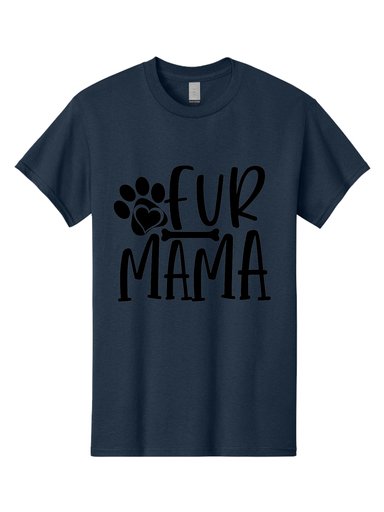 Fur Mama Men'S Graphic Tee, 100% Cotton, Comfortable Casual Summer Wear, Machine Washable, Fur Mama, Dog Mom, Pet Lovers, Dog Lovers, Animal Lovers, Dog Parents, Pet Parents, Dog Owners Aae297