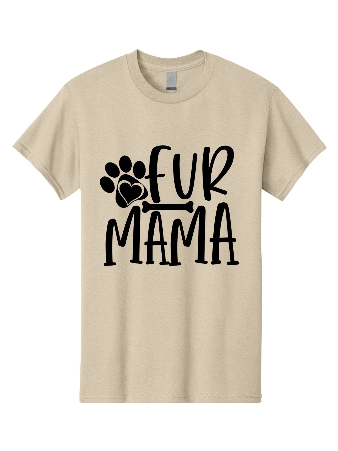Fur Mama Men'S Graphic Tee, 100% Cotton, Comfortable Casual Summer Wear, Machine Washable, Fur Mama, Dog Mom, Pet Lovers, Dog Lovers, Animal Lovers, Dog Parents, Pet Parents, Dog Owners Aae297 4
