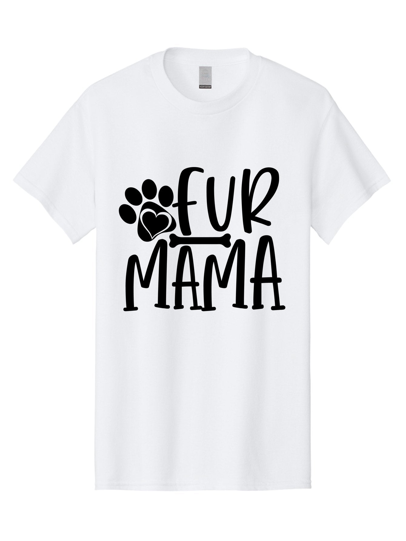 Fur Mama Men'S Graphic Tee, 100% Cotton, Comfortable Casual Summer Wear, Machine Washable, Fur Mama, Dog Mom, Pet Lovers, Dog Lovers, Animal Lovers, Dog Parents, Pet Parents, Dog Owners Aae297