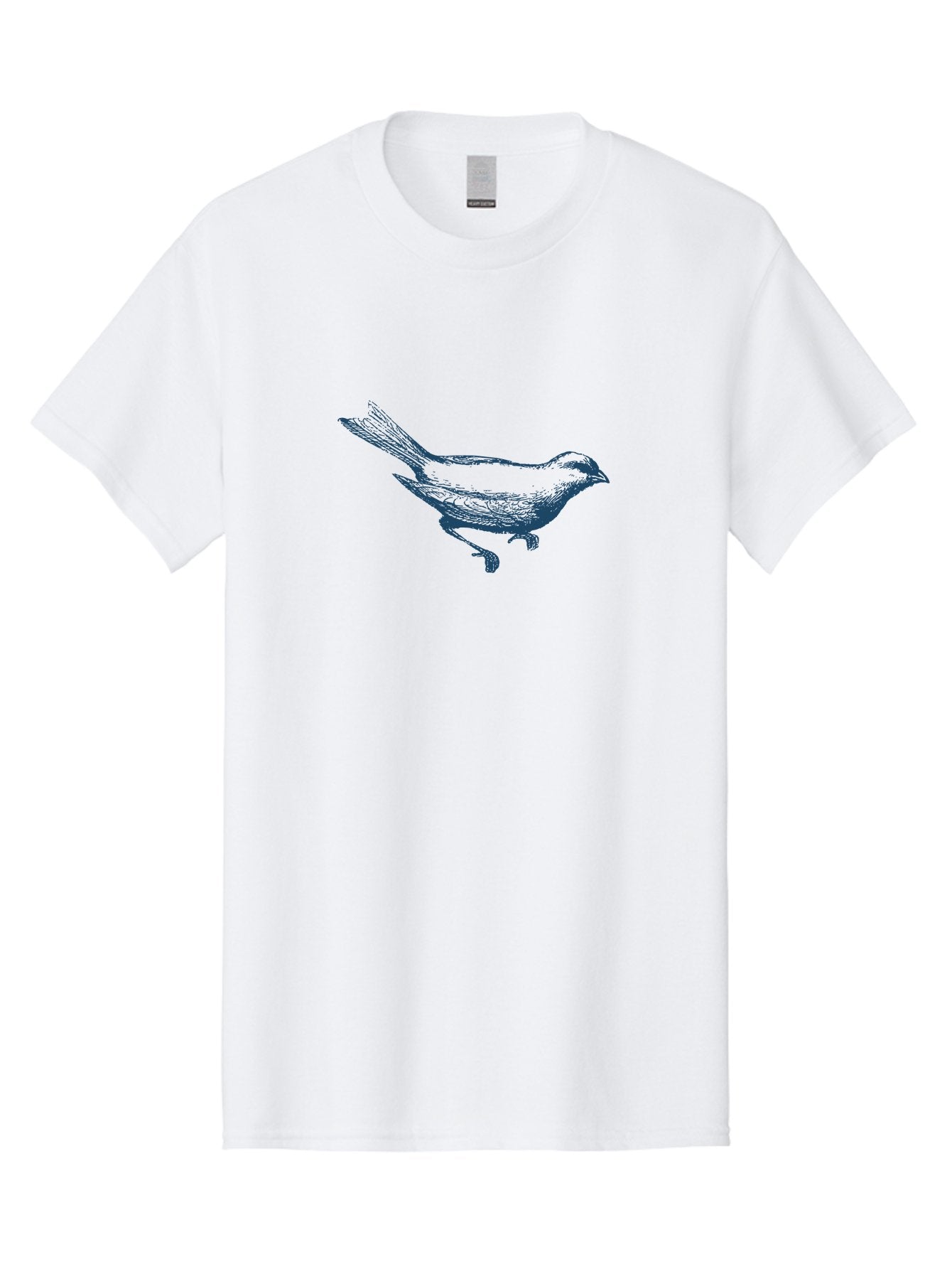 Garden Sparrow Men'S Graphic Tee, 100% Cotton, Comfortable Casual Summer Wear, Machine Washable, Bird In Flight, Wildlife Illustration, Detailed Drawing, Bird'S Feathers, Dynamic Pose, Naturalistic Art Aae299 14