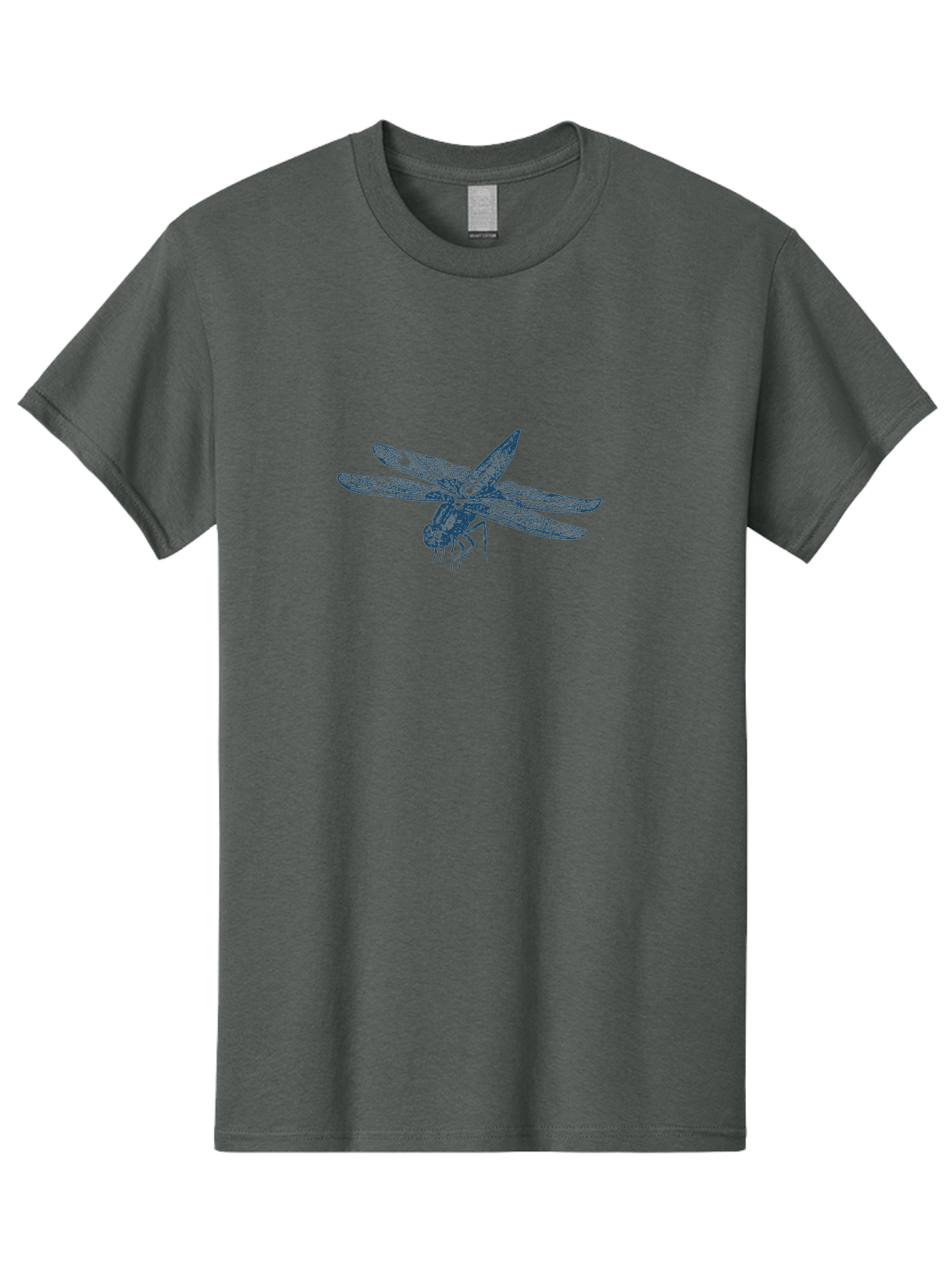 Insect-Flying Men'S Graphic Tee, 100% Cotton, Comfortable Casual Summer Wear, Machine Washable, Dragonfly, Insect Art, Blue Illustration, Nature Design, Wildlife Graphic, Insect Wings, Detailed Drawing, Entomology Art Aae402 9