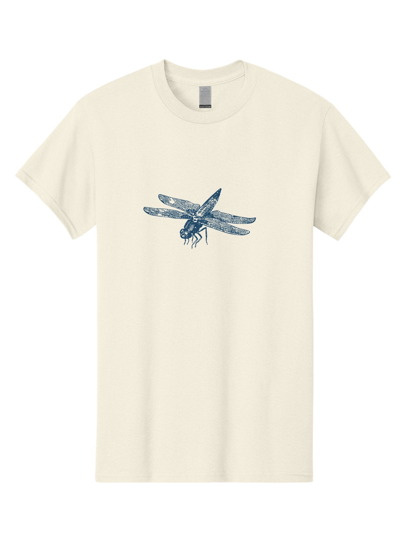 Insect-Flying Men'S Graphic Tee, 100% Cotton, Comfortable Casual Summer Wear, Machine Washable, Dragonfly, Insect Art, Blue Illustration, Nature Design, Wildlife Graphic, Insect Wings, Detailed Drawing, Entomology Art Aae402 8
