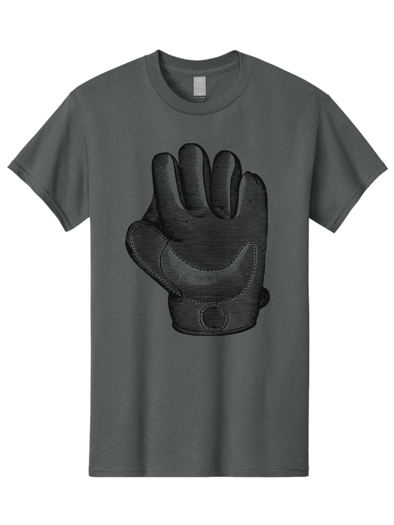 Iron Grip Men'S Graphic Tee, 100% Cotton, Comfortable Casual Summer Wear, Machine Washable, Motorcycle Glove, Protective Gear, Racing Equipment, Safety Accessory, Bike Glove, Glove Design, Stitched Details, Rugged Style, Men'S Fashion Aae405 4