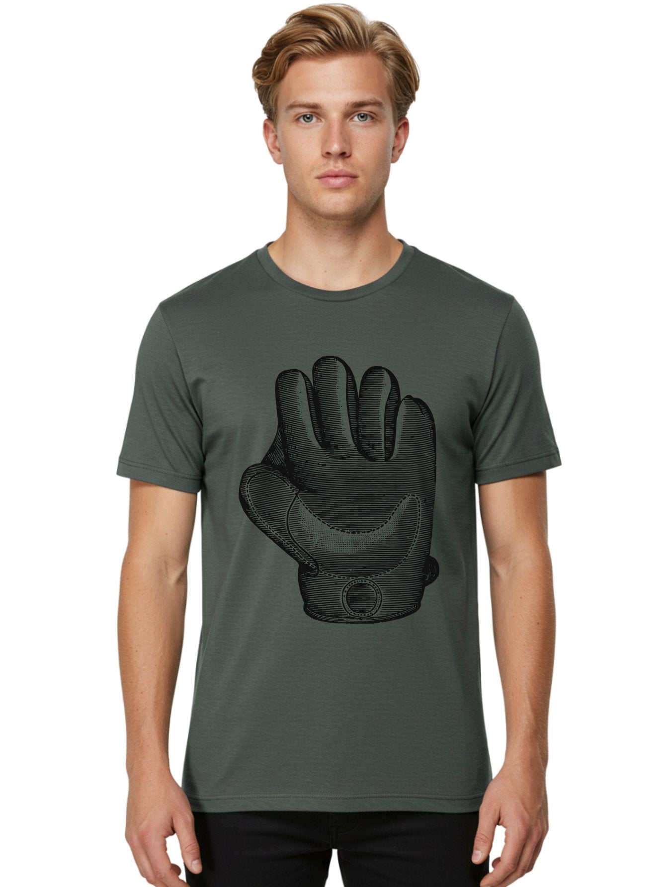 Iron Grip Men'S Graphic Tee, 100% Cotton, Comfortable Casual Summer Wear, Machine Washable, Motorcycle Glove, Protective Gear, Racing Equipment, Safety Accessory, Bike Glove, Glove Design, Stitched Details, Rugged Style, Men'S Fashion Aae405 18
