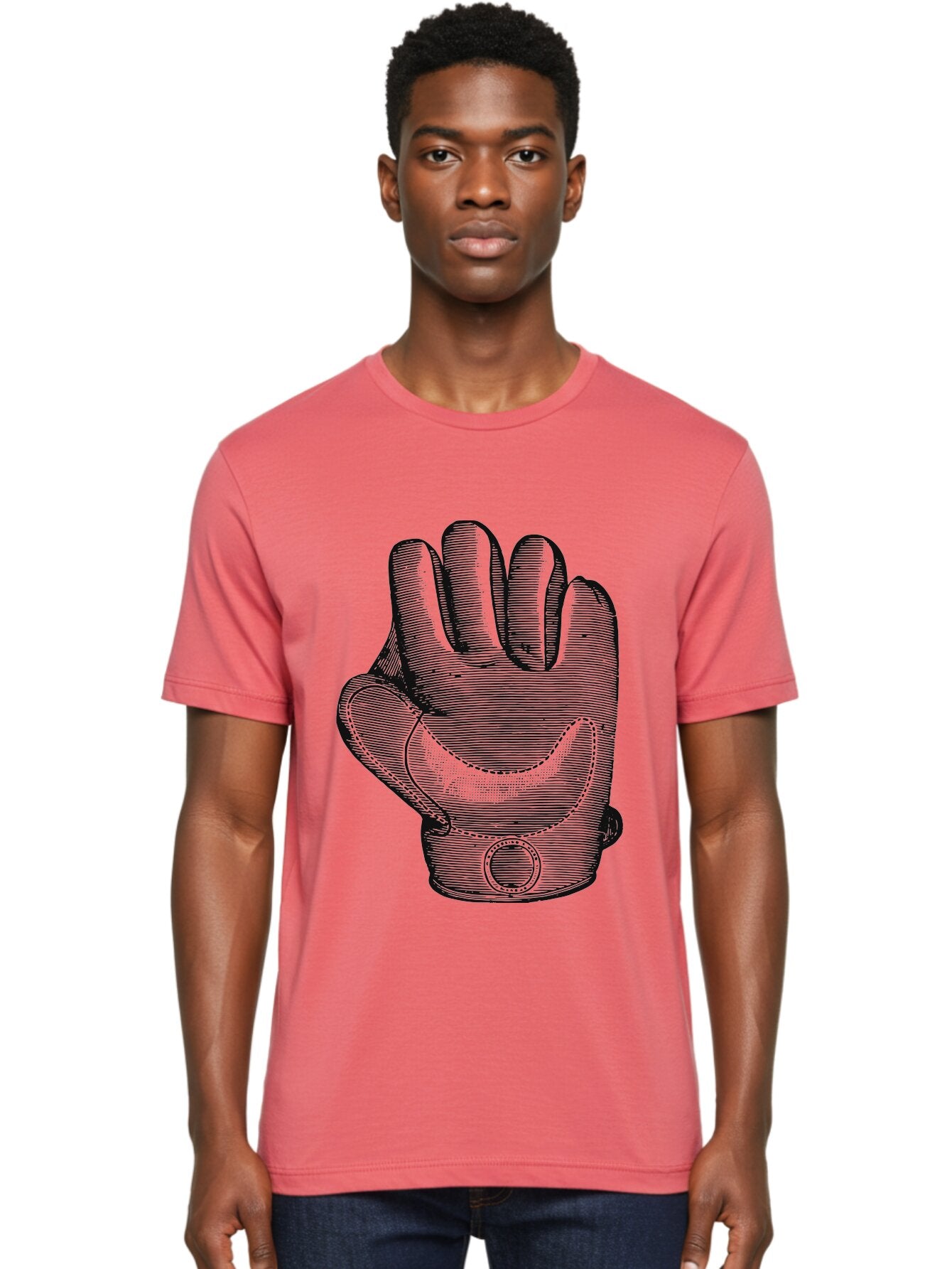 Iron Grip Men'S Graphic Tee, 100% Cotton, Comfortable Casual Summer Wear, Machine Washable, Motorcycle Glove, Protective Gear, Racing Equipment, Safety Accessory, Bike Glove, Glove Design, Stitched Details, Rugged Style, Men'S Fashion Aae405 20