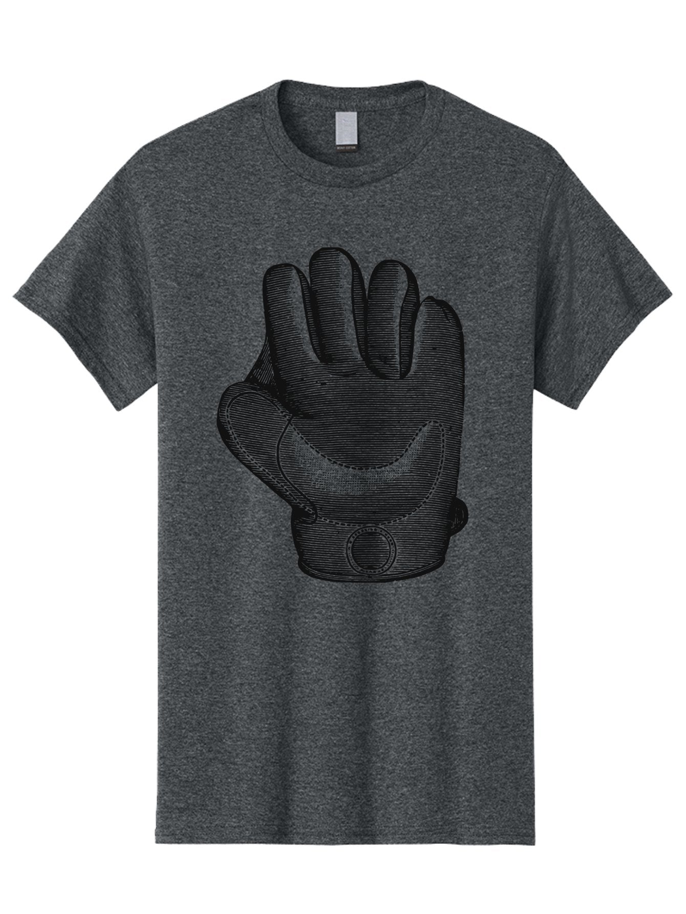 Iron Grip Men'S Graphic Tee, 100% Cotton, Comfortable Casual Summer Wear, Machine Washable, Motorcycle Glove, Protective Gear, Racing Equipment, Safety Accessory, Bike Glove, Glove Design, Stitched Details, Rugged Style, Men'S Fashion Aae405