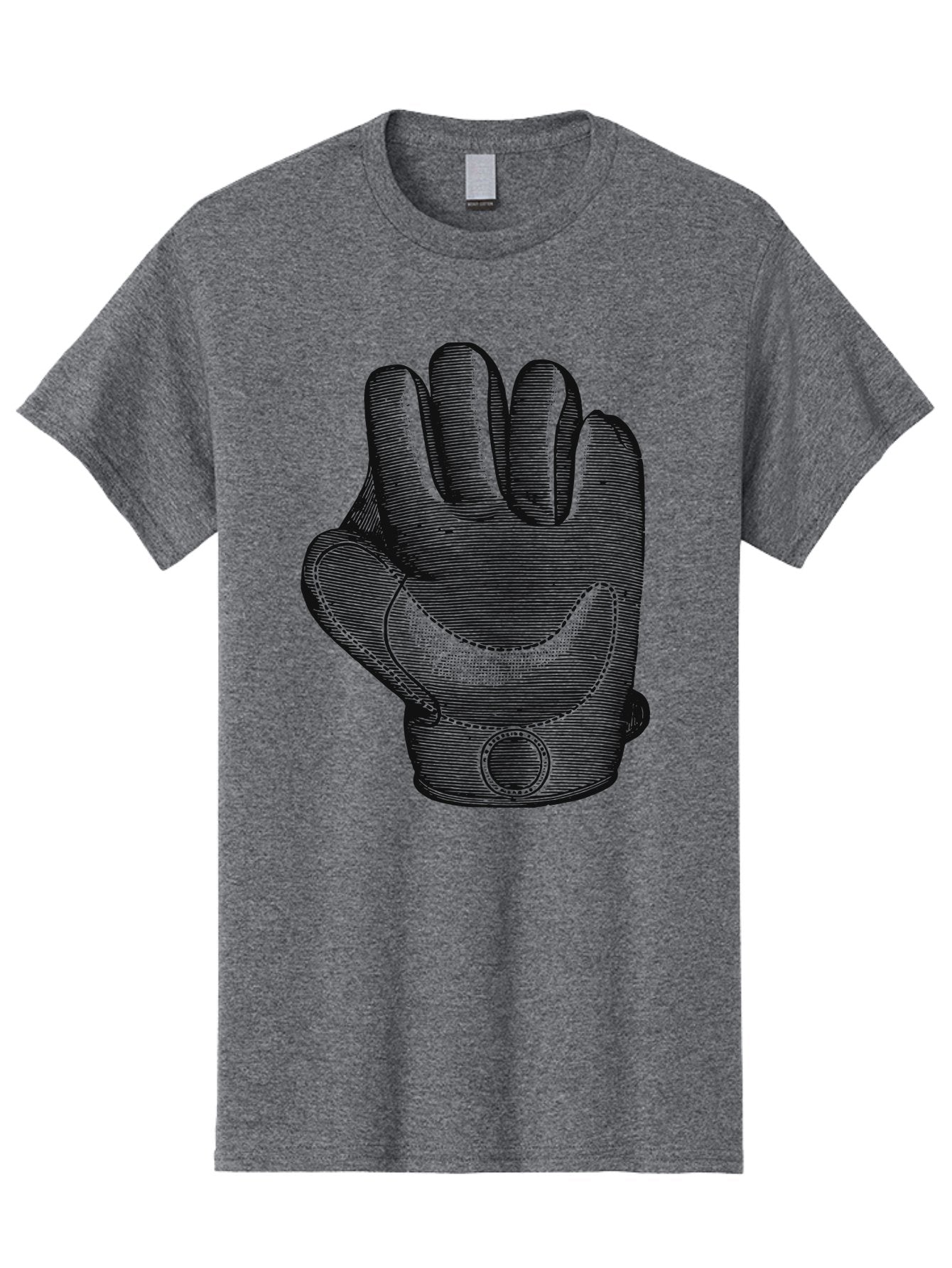 Iron Grip Men'S Graphic Tee, 100% Cotton, Comfortable Casual Summer Wear, Machine Washable, Motorcycle Glove, Protective Gear, Racing Equipment, Safety Accessory, Bike Glove, Glove Design, Stitched Details, Rugged Style, Men'S Fashion Aae405 3