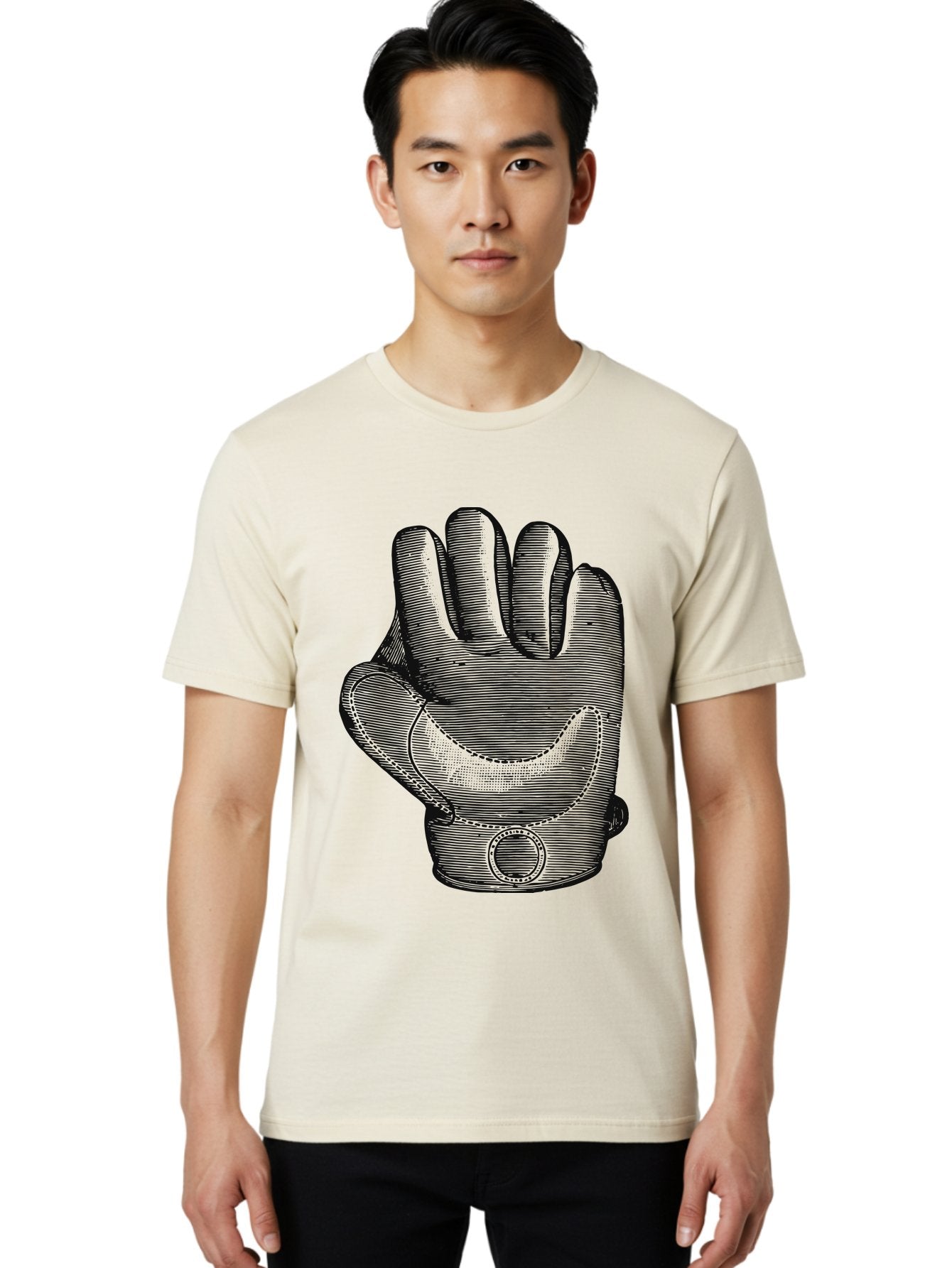 Iron Grip Men'S Graphic Tee, 100% Cotton, Comfortable Casual Summer Wear, Machine Washable, Motorcycle Glove, Protective Gear, Racing Equipment, Safety Accessory, Bike Glove, Glove Design, Stitched Details, Rugged Style, Men'S Fashion Aae405 29