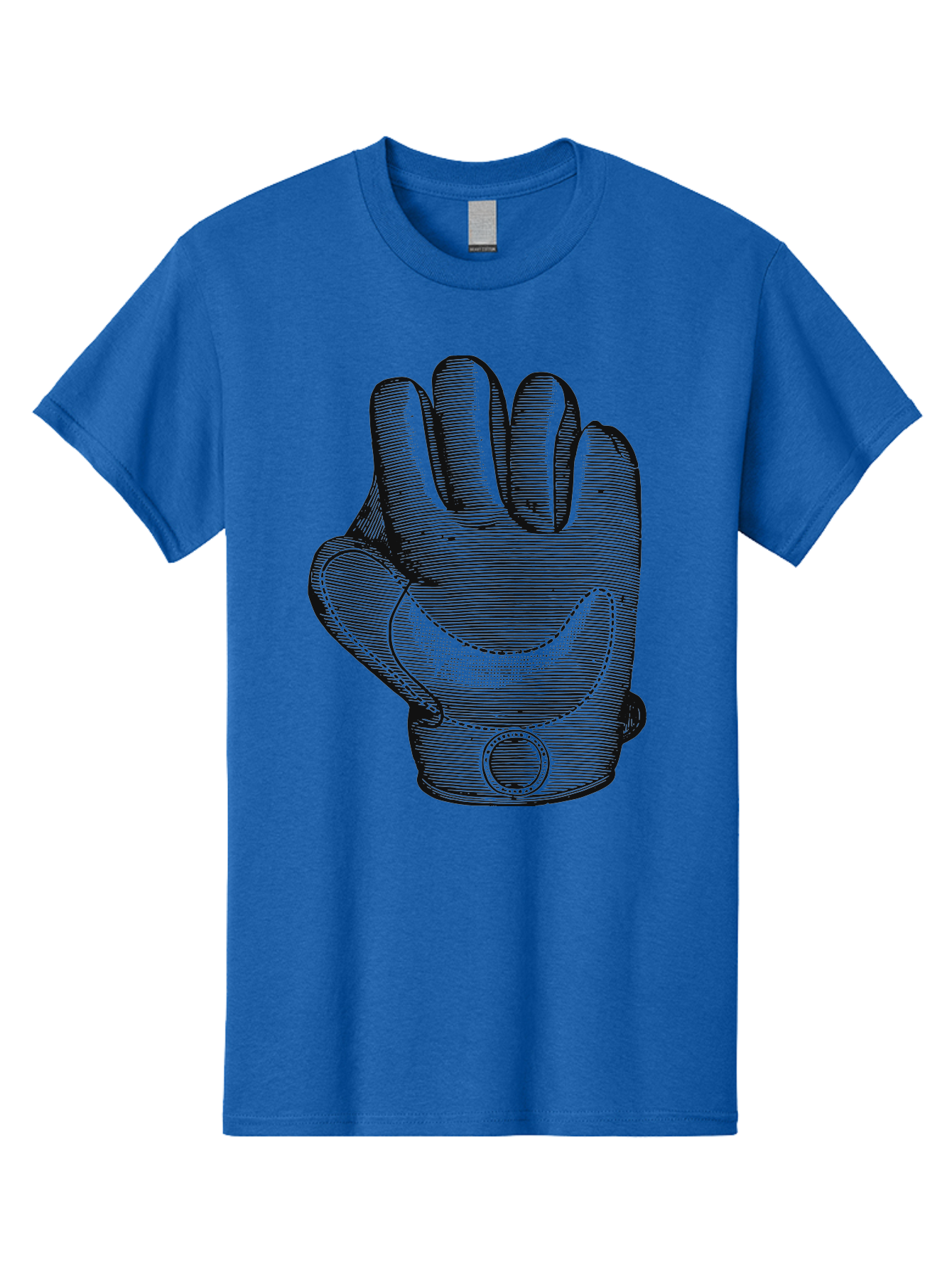Iron Grip Men'S Graphic Tee, 100% Cotton, Comfortable Casual Summer Wear, Machine Washable, Motorcycle Glove, Protective Gear, Racing Equipment, Safety Accessory, Bike Glove, Glove Design, Stitched Details, Rugged Style, Men'S Fashion Aae405