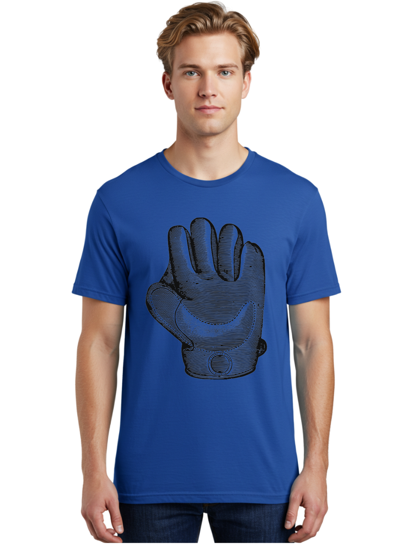 Iron Grip Men'S Graphic Tee, 100% Cotton, Comfortable Casual Summer Wear, Machine Washable, Motorcycle Glove, Protective Gear, Racing Equipment, Safety Accessory, Bike Glove, Glove Design, Stitched Details, Rugged Style, Men'S Fashion Aae405