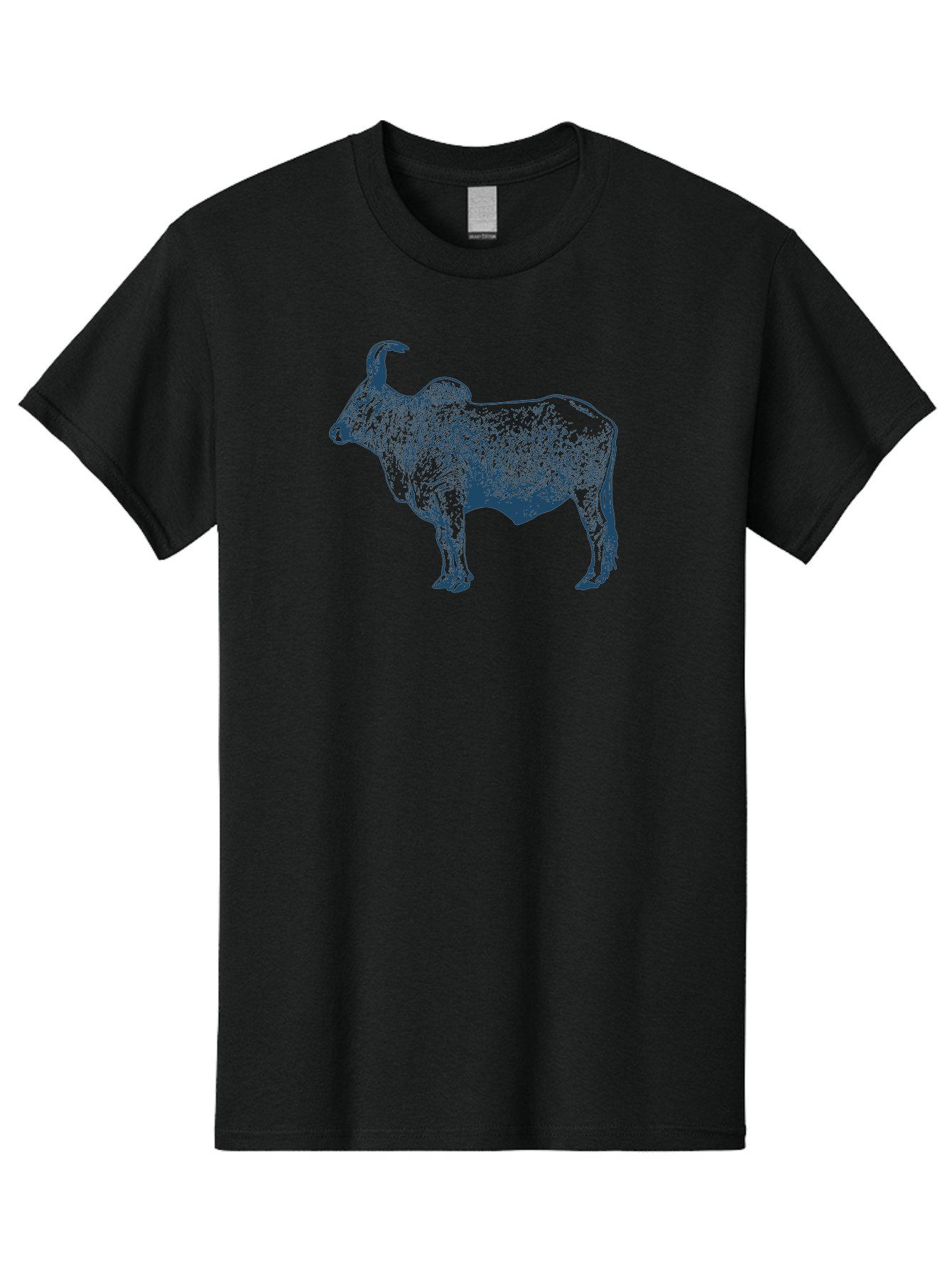 Iron Horn Buffalo Men'S Graphic Tee, 100% Cotton, Comfortable Casual Summer Wear, Machine Washable, Taurus Zodiac Sign, Bull Symbol, Horoscope Illustration, Astrology Artwork, Stylized Bull Image, Curved Horns, Artistic Design Aae406 29
