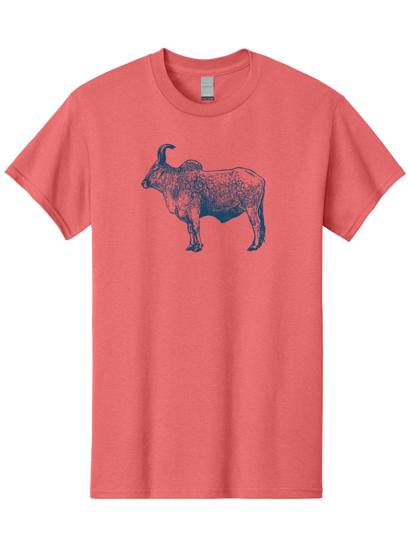 Iron Horn Buffalo Men'S Graphic Tee, 100% Cotton, Comfortable Casual Summer Wear, Machine Washable, Taurus Zodiac Sign, Bull Symbol, Horoscope Illustration, Astrology Artwork, Stylized Bull Image, Curved Horns, Artistic Design Aae406 7