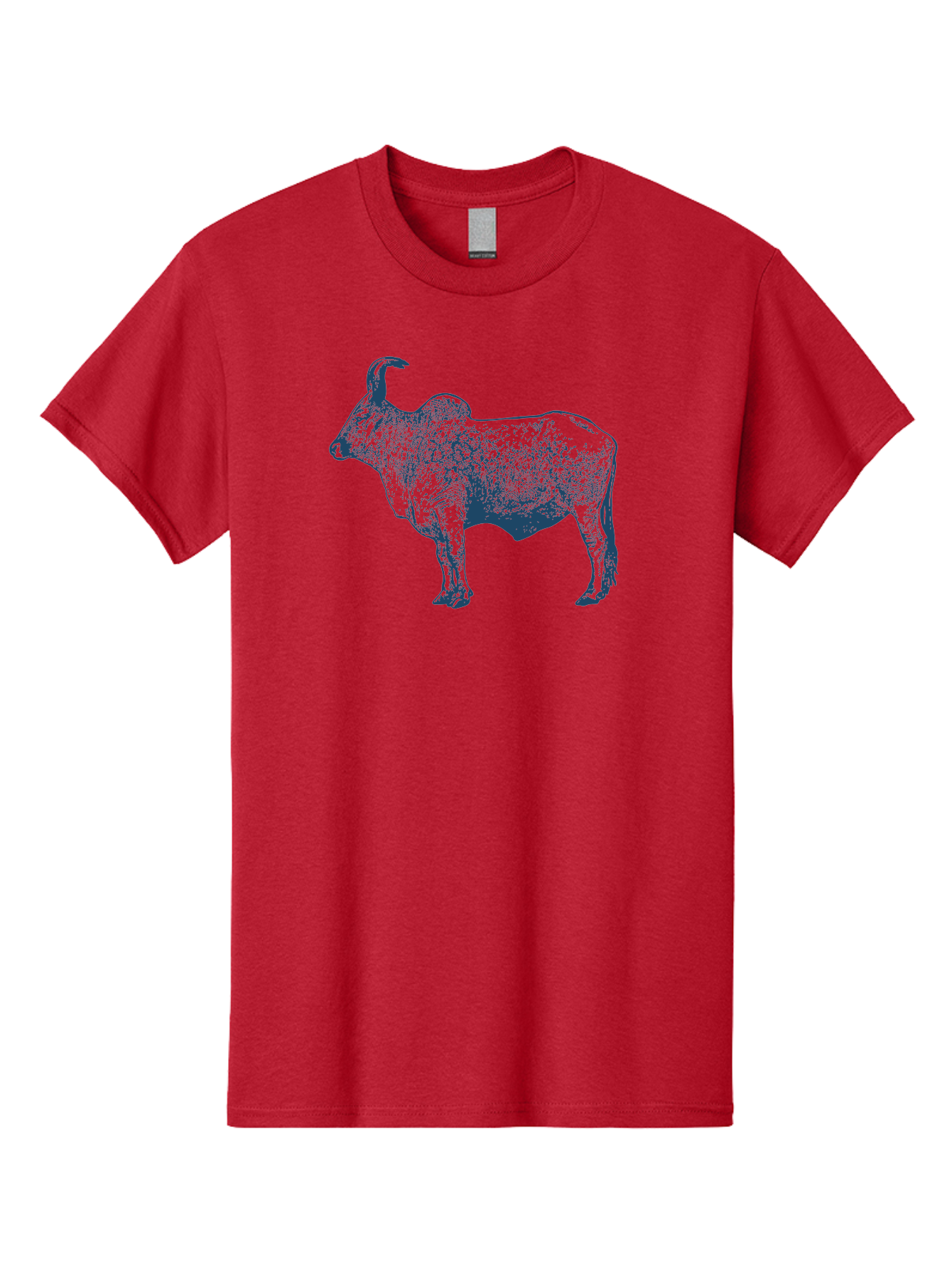 Iron Horn Buffalo Men'S Graphic Tee, 100% Cotton, Comfortable Casual Summer Wear, Machine Washable, Taurus Zodiac Sign, Bull Symbol, Horoscope Illustration, Astrology Artwork, Stylized Bull Image, Curved Horns, Artistic Design Aae406 11