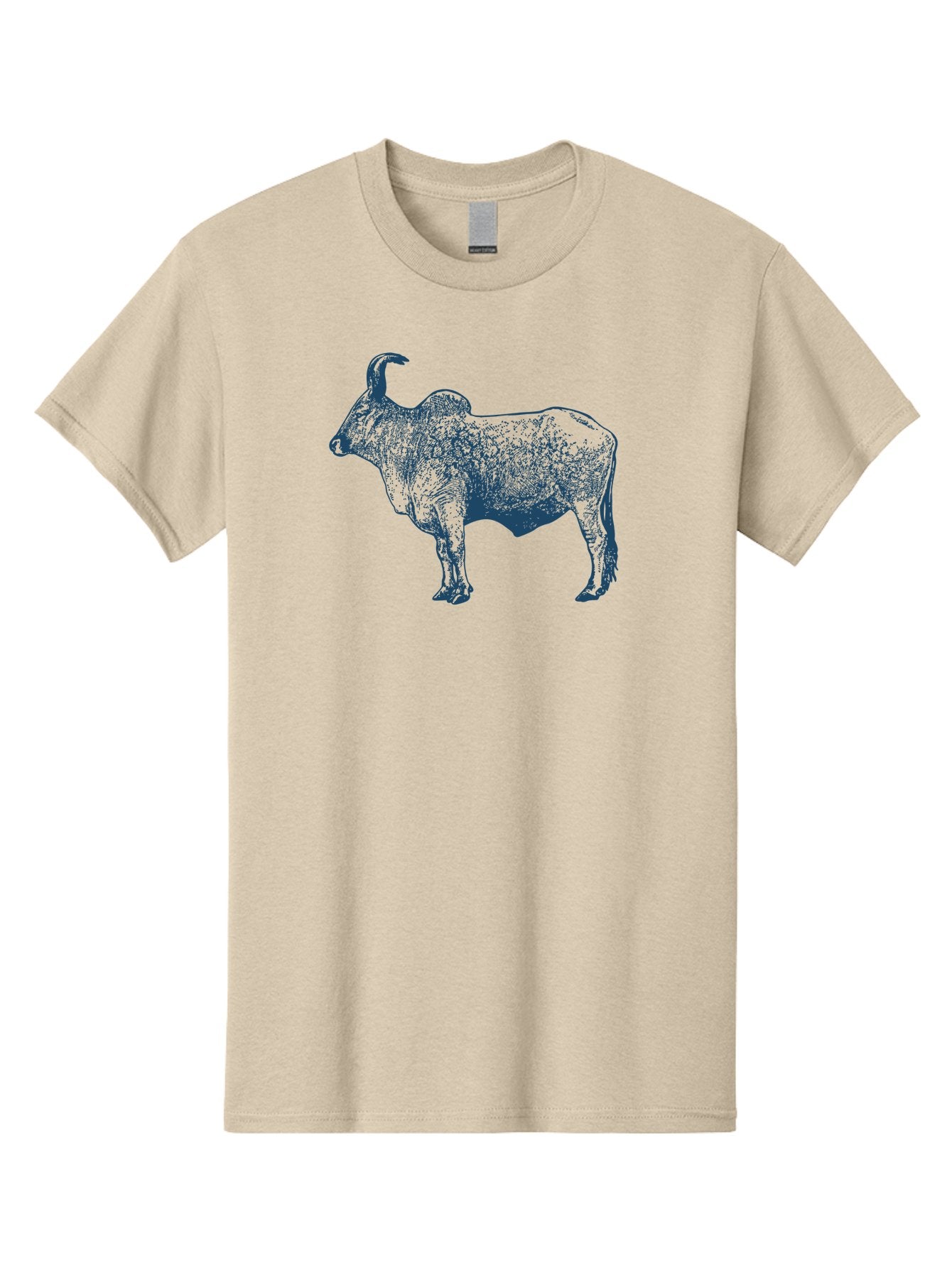 Iron Horn Buffalo Men'S Graphic Tee, 100% Cotton, Comfortable Casual Summer Wear, Machine Washable, Taurus Zodiac Sign, Bull Symbol, Horoscope Illustration, Astrology Artwork, Stylized Bull Image, Curved Horns, Artistic Design Aae406 13