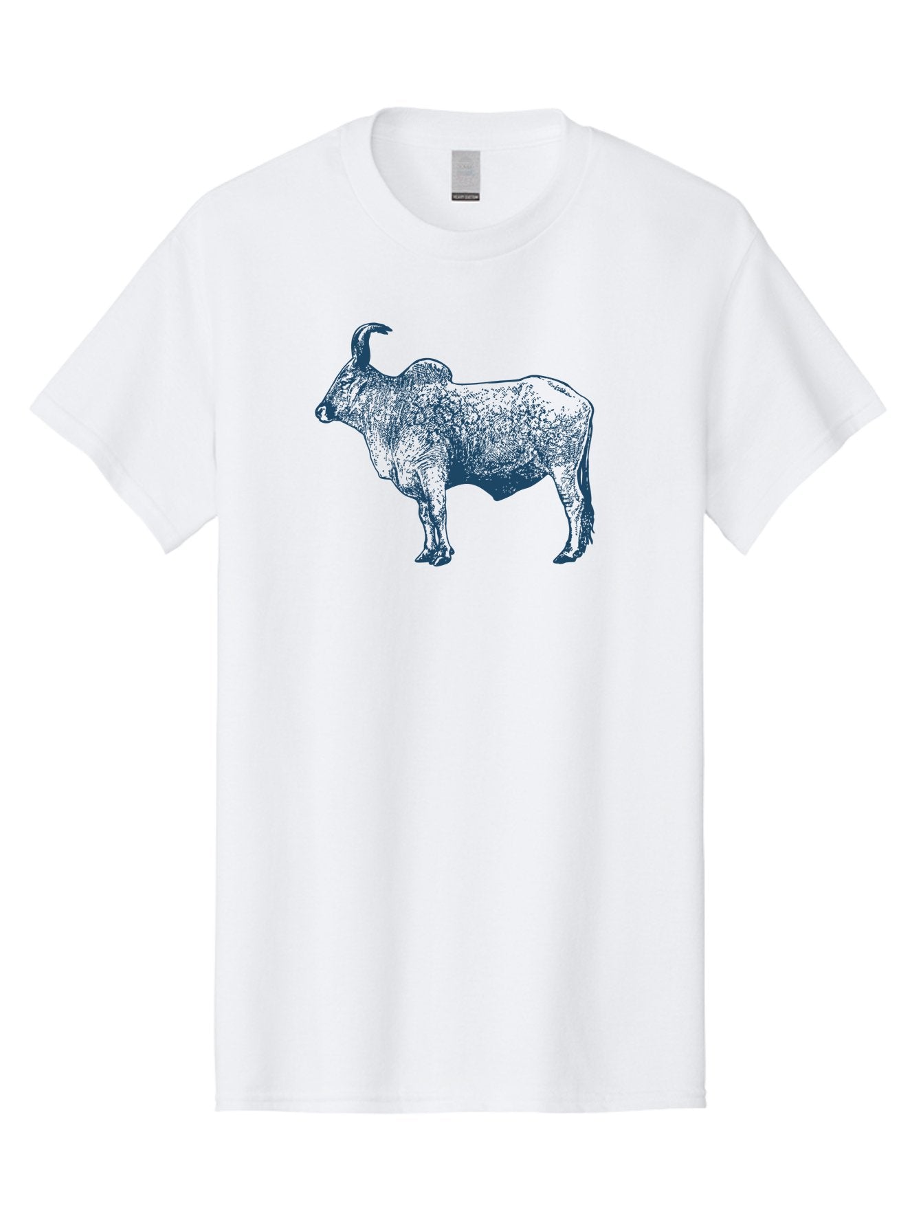 Iron Horn Buffalo Men'S Graphic Tee, 100% Cotton, Comfortable Casual Summer Wear, Machine Washable, Taurus Zodiac Sign, Bull Symbol, Horoscope Illustration, Astrology Artwork, Stylized Bull Image, Curved Horns, Artistic Design Aae406 8