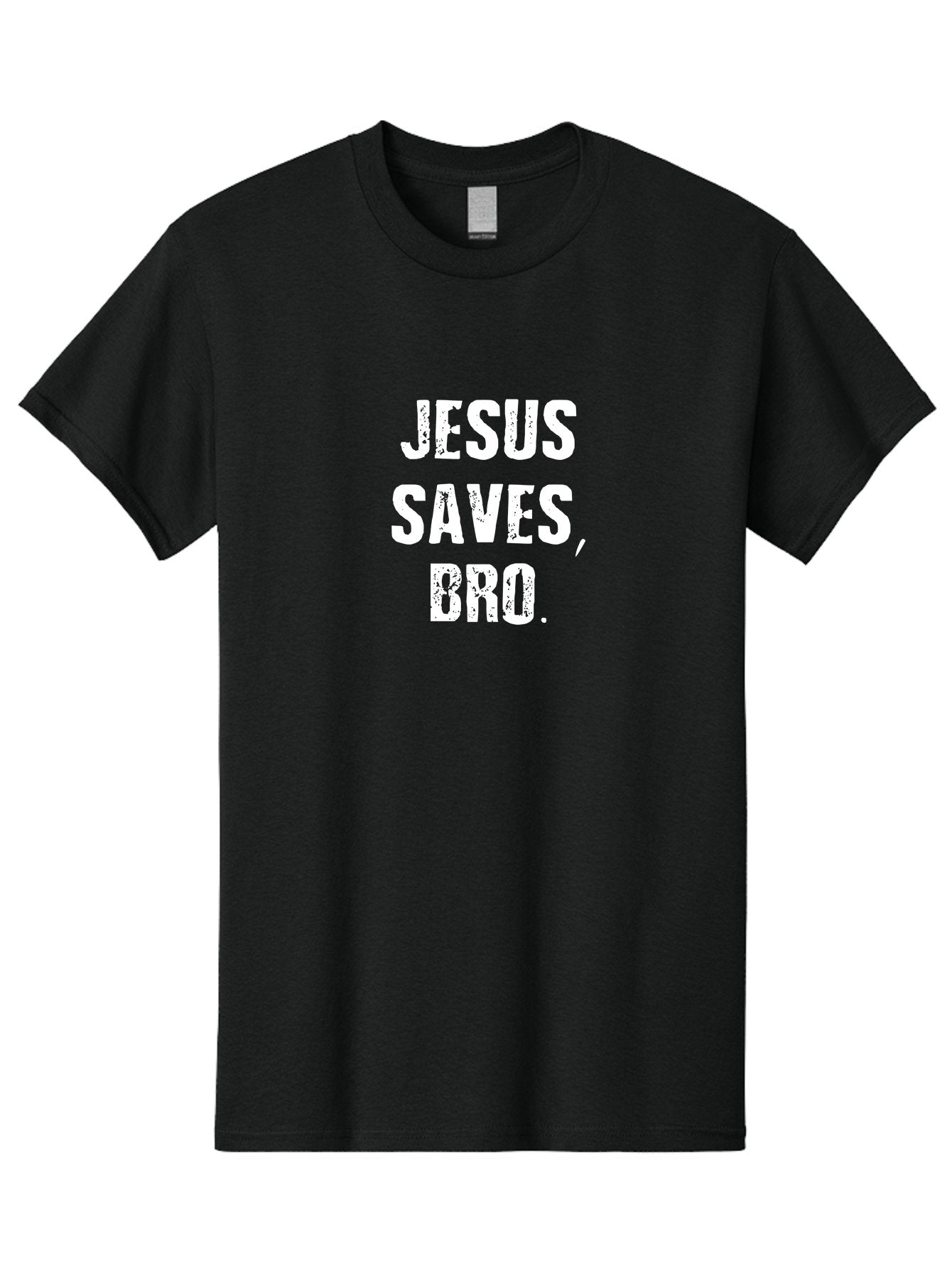 Jesus Saves Bro Men'S Graphic Tee, 100% Cotton, Comfortable Casual Summer Wear, Machine Washable, Jesus Saves, Inspirational Quote, Motivational Phrase, Christian Message, Faith-Based Affirmation, Spiritual Encouragement, Bold Typography Aae425 9