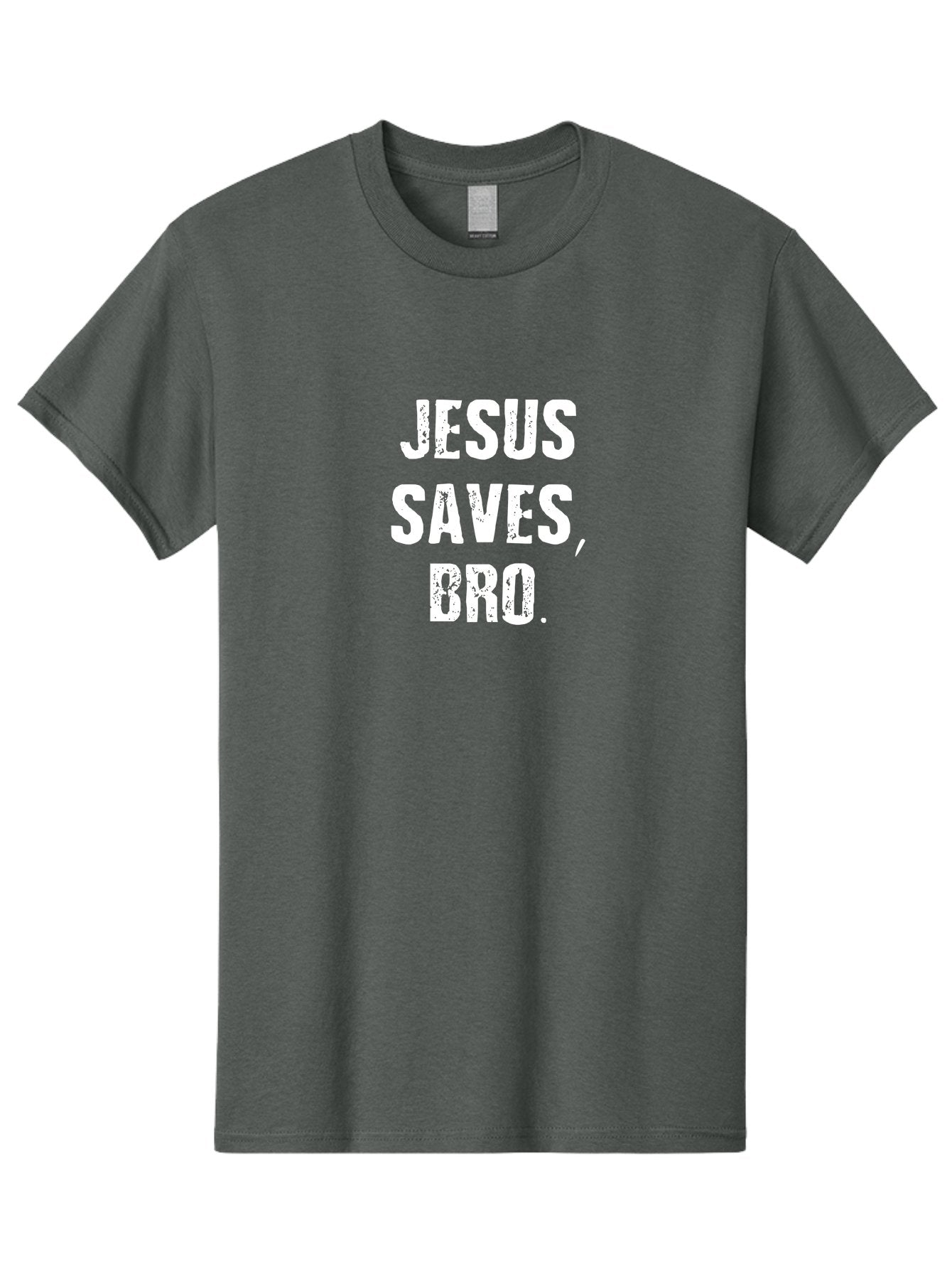 Jesus Saves Bro Men'S Graphic Tee, 100% Cotton, Comfortable Casual Summer Wear, Machine Washable, Jesus Saves, Inspirational Quote, Motivational Phrase, Christian Message, Faith-Based Affirmation, Spiritual Encouragement, Bold Typography Aae425 4