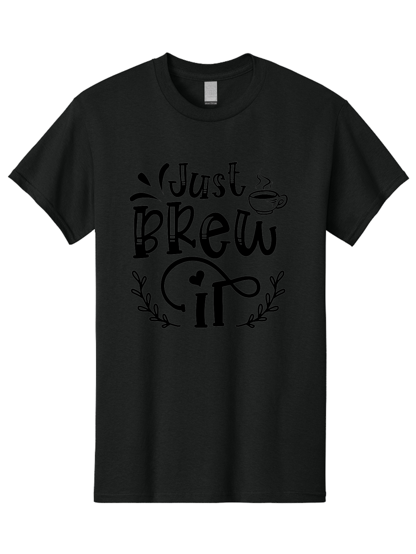 Just Brew It Men'S Graphic Tee, 100% Cotton, Comfortable Casual Summer Wear, Machine Washable, Coffee Quote, Coffee Saying, Coffee Humor, Coffee Puns, Morning Motivation, Coffee Lovers, Brew Coffee Aae426 17