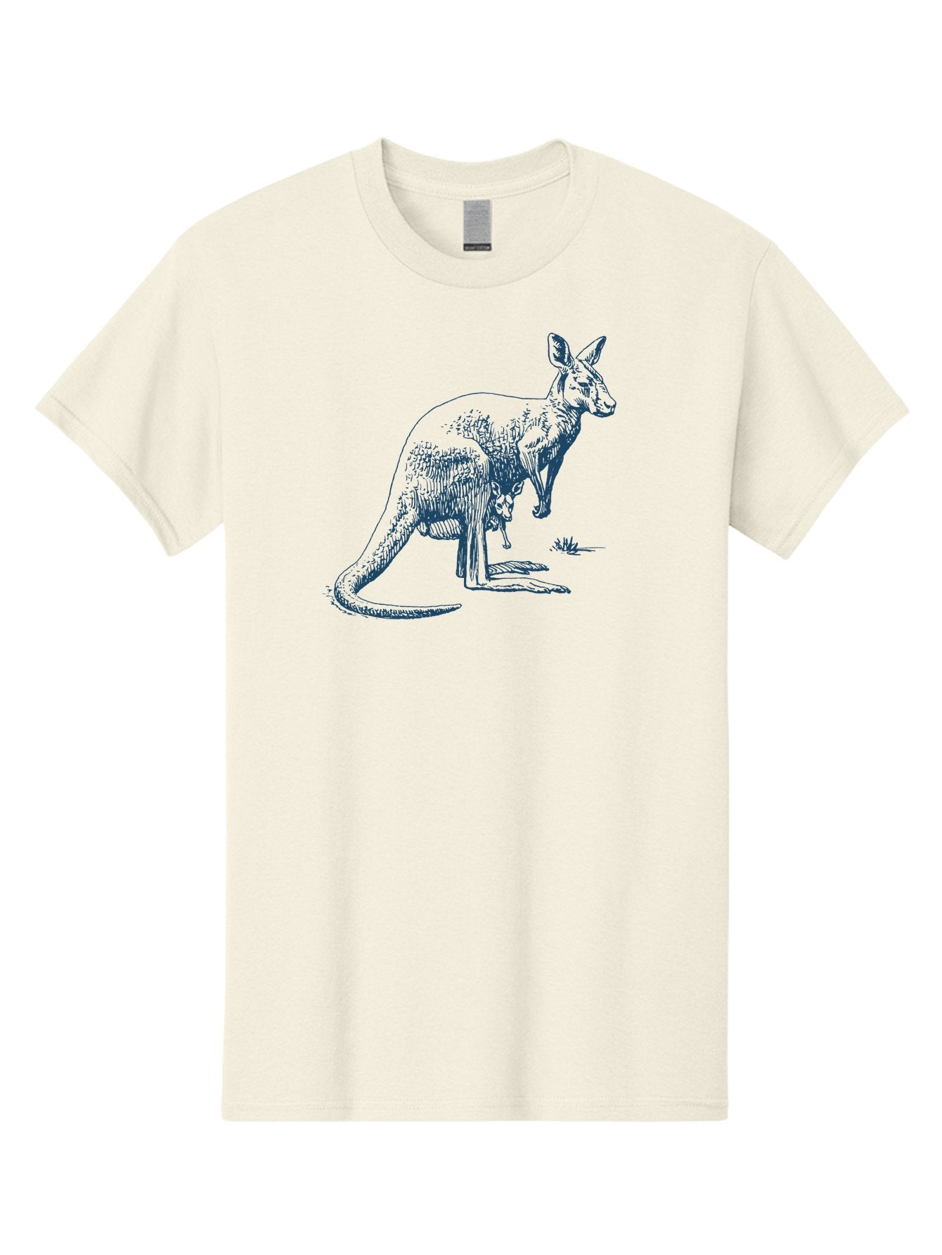 Kangaroo Mode Men'S Graphic Tee, 100% Cotton, Comfortable Casual Summer Wear, Machine Washable, Kangaroo And Joey, Marsupial, Australian Wildlife, Mother And Baby, Wild Animals, Outback, Fauna Aae428 6