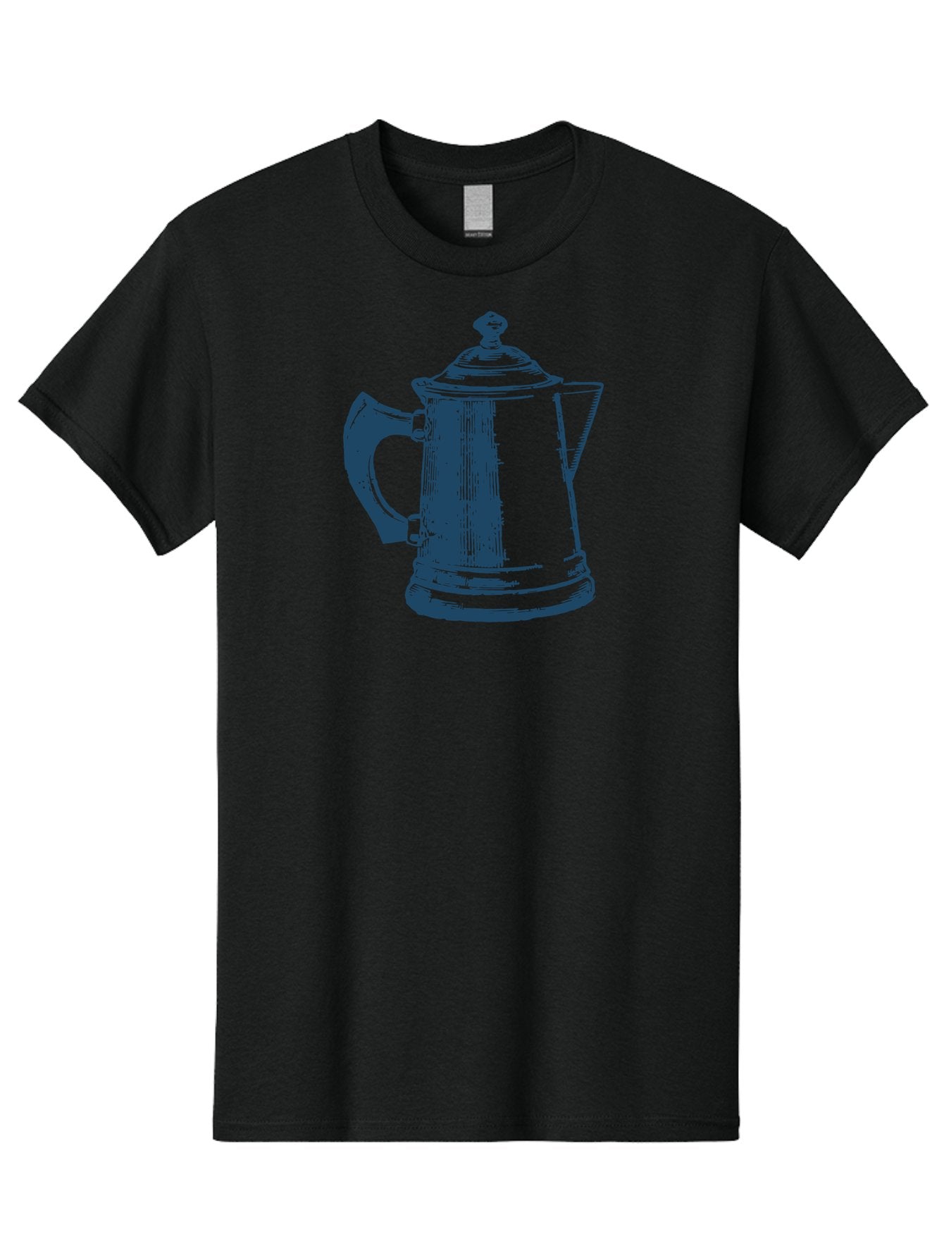 Kettle Men'S Graphic Tee, 100% Cotton, Comfortable Casual Summer Wear, Machine Washable, Coffee Pot, Coffee Maker, Vintage Kitchenware, Coffee Brewing, Metal Coffee Pot, Retro Appliance, Coffee Equipment Aae430