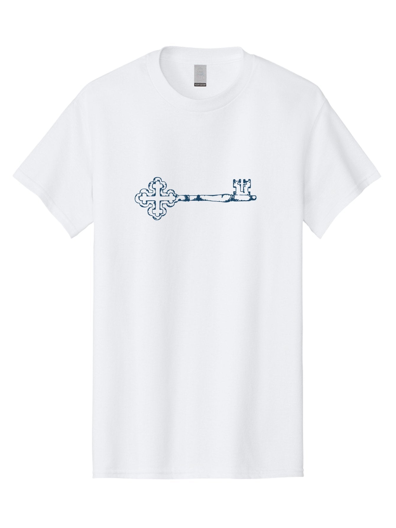 Key Men'S Graphic Tee, 100% Cotton, Comfortable Casual Summer Wear, Machine Washable, Skeleton Key, Ornate Key Design, Retro Key Style, Decorative Key, Old-Fashioned Lock, Antique Key, Vintage Key, Door Key Aae431 6