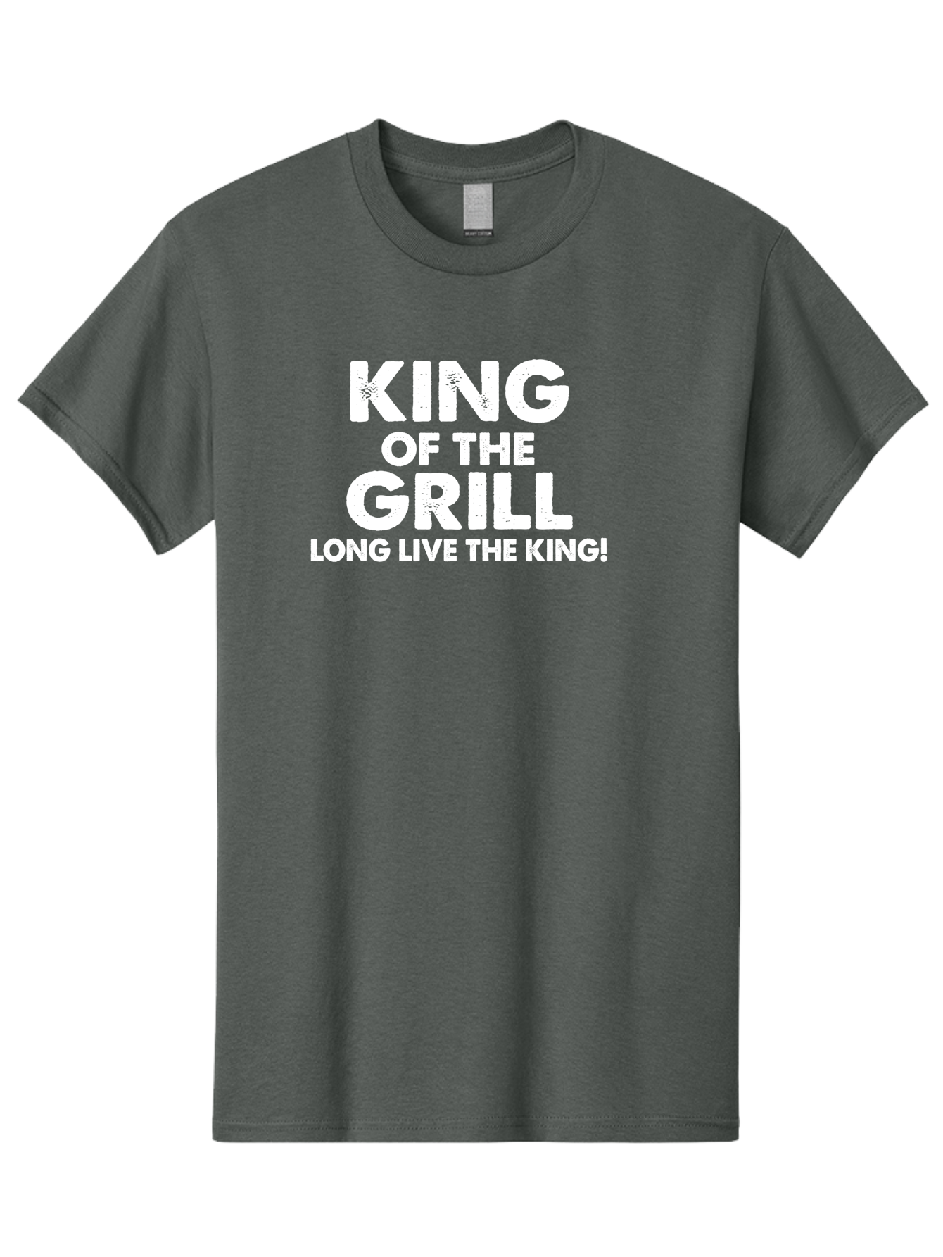 King Of The Grill Men'S Graphic Tee, 100% Cotton, Comfortable Casual Summer Wear, Machine Washable, Barbecue King, Grill Master, Bbq Lover, Outdoor Cooking, Long Live The King, Grill Enthusiast, Barbecue Champion, King Of Bbq Aae433 9