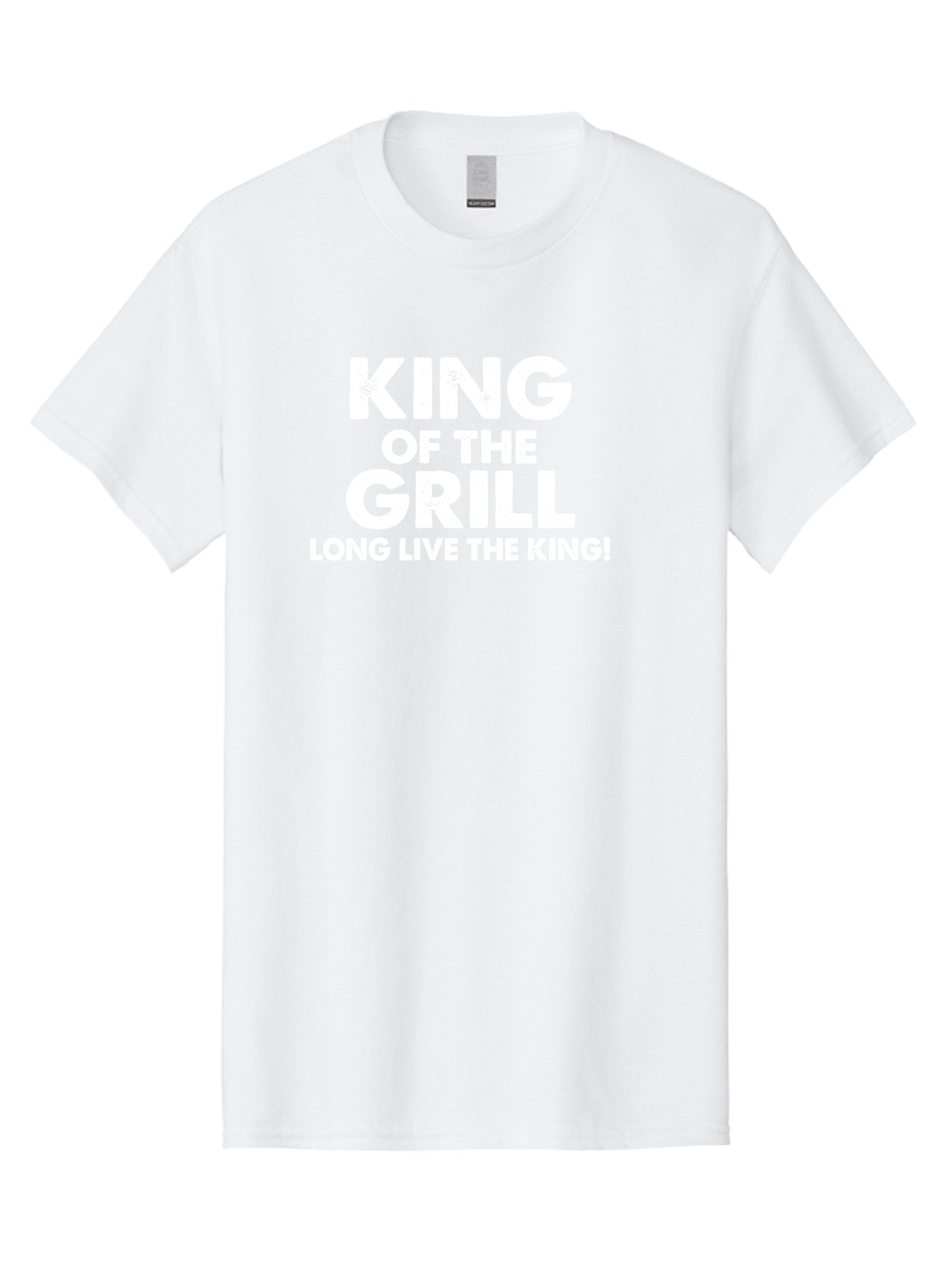 King Of The Grill Men'S Graphic Tee, 100% Cotton, Comfortable Casual Summer Wear, Machine Washable, Barbecue King, Grill Master, Bbq Lover, Outdoor Cooking, Long Live The King, Grill Enthusiast, Barbecue Champion, King Of Bbq Aae433 8