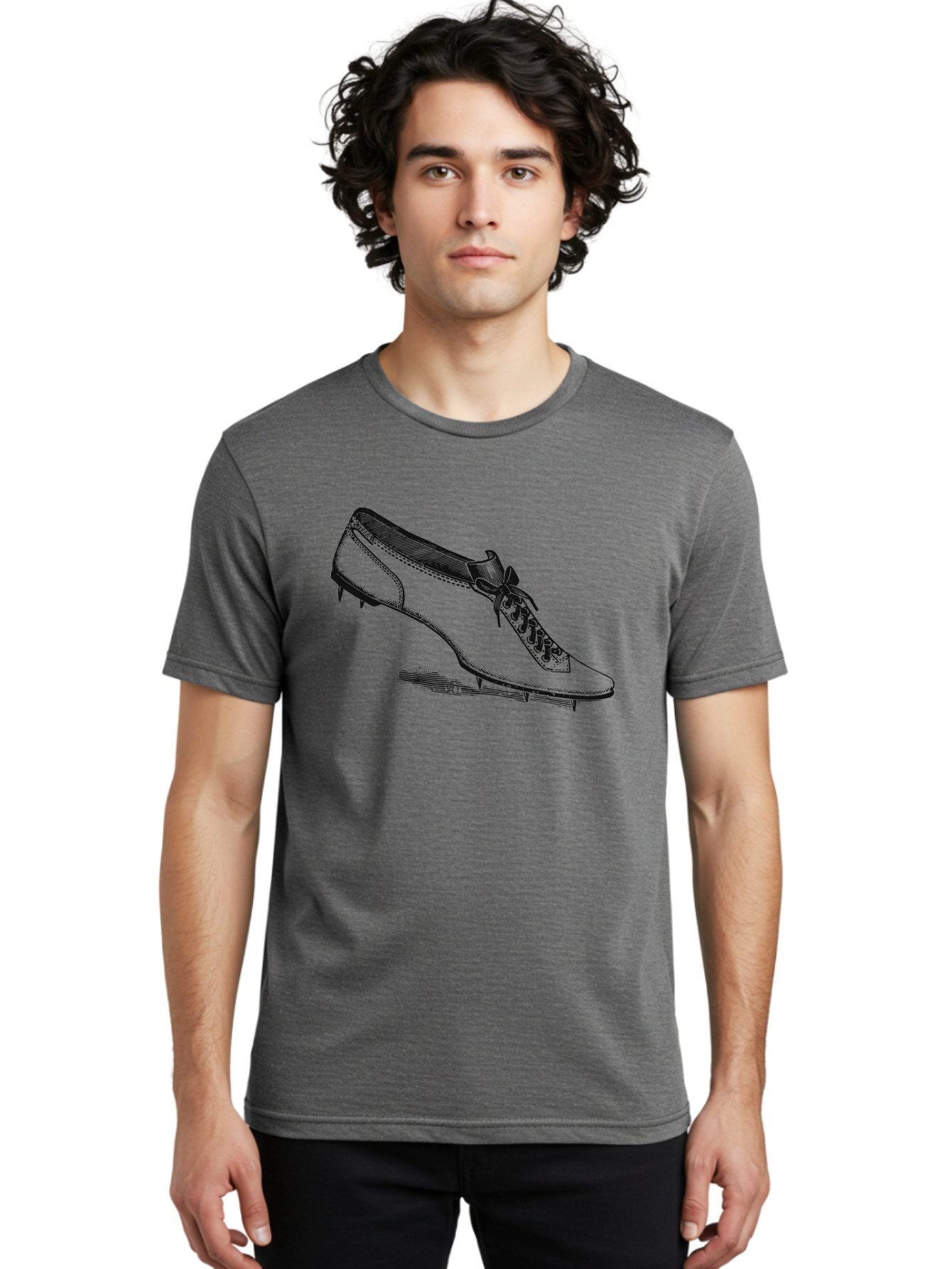 Laced For Speed Men'S Graphic Tee, 100% Cotton, Comfortable Casual Summer Wear, Machine Washable, Tap Shoe, Dance Shoe, Metal Sole, Shoe Laces, Musical Instrument, Dance Accessory, Rhythmic Footwear, Percussion Dance Aae441 30