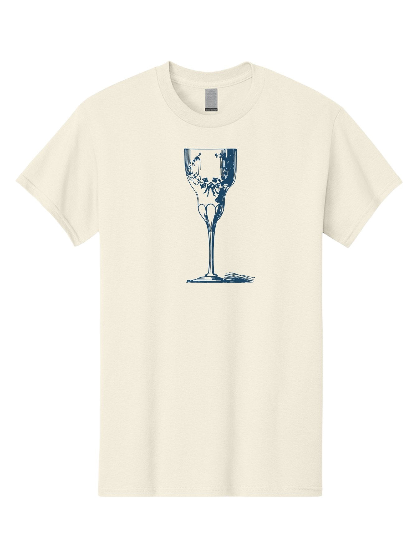 Laced Vine Crystal Glass Men'S Graphic Tee, 100% Cotton, Comfortable Casual Summer Wear, Machine Washable, Wine Glass, Broken Glass, Shattered Glass, Abstract Art, Dark Blue Illustration, Modern Design, Luxury Lifestyle, Elegant Glassware, Aae442 9
