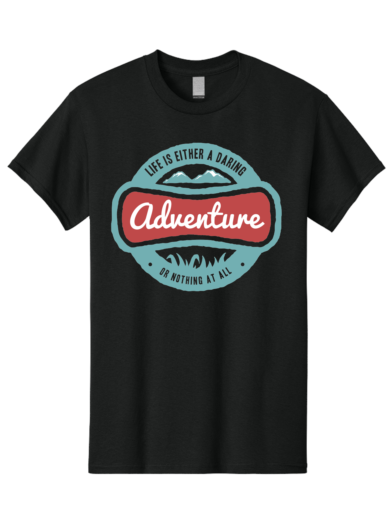 Life Is Adventure Men'S Graphic Tee, 100% Cotton, Comfortable Casual Summer Wear, Machine Washable, Daring Adventure, Outdoor Escapades, Bold Exploration, Nature Getaway, Inspiring Quotes, Motivational Phrases, Travel Adventures, Aae449 13